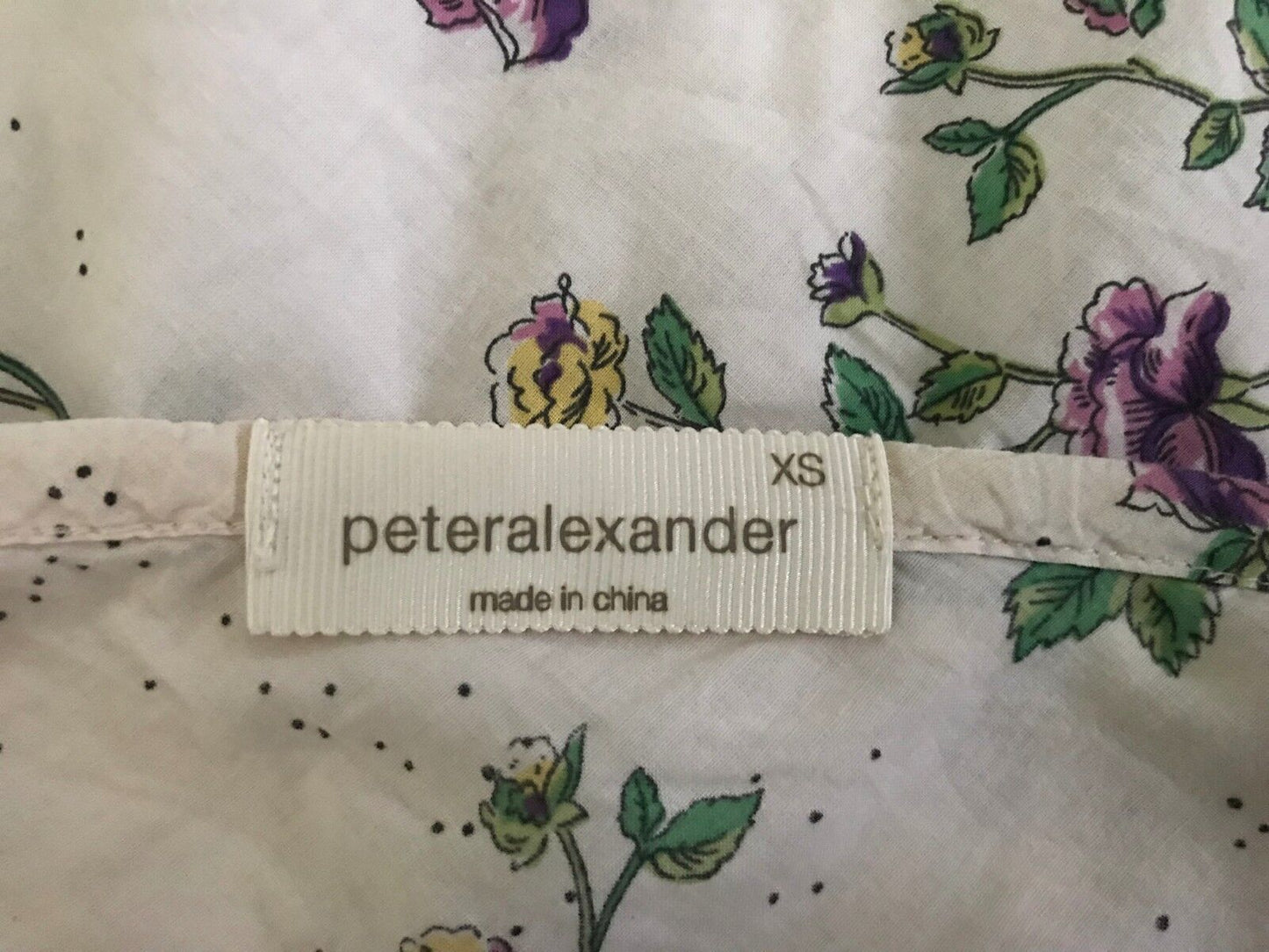PETER ALEXANDER Cami Sleep Top Floral Print Sleeveless Tier Ladies Size 8 PJS