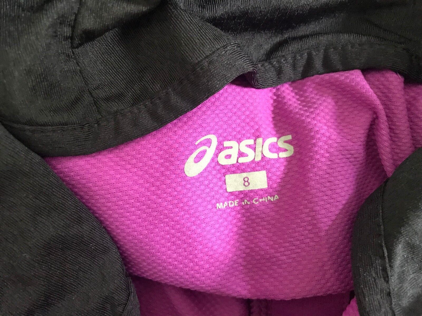 ASICS Biomorphic Evolution Running Top Purple Long Sleeve 1/2 Zip Size 8 10 NEW