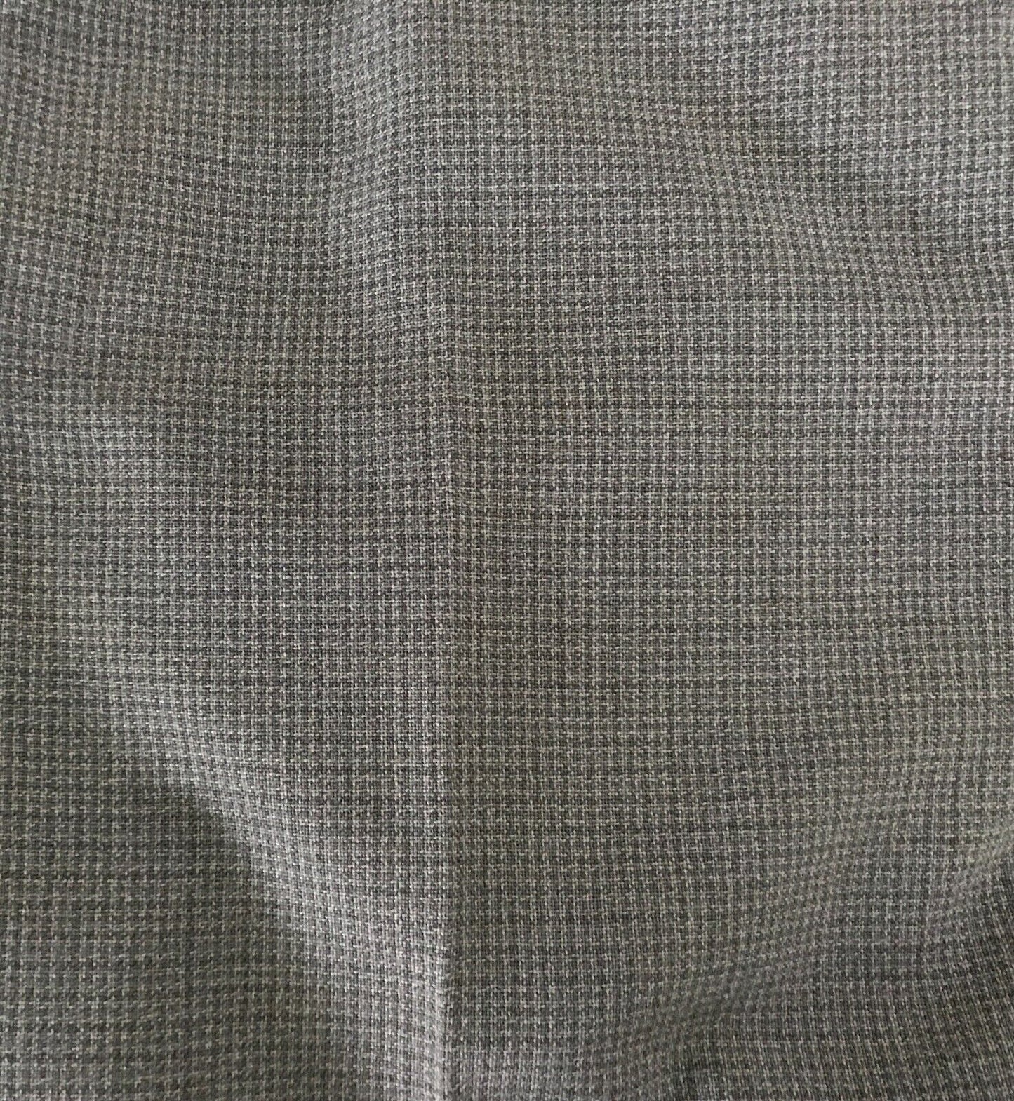 Mens EXEXS Pants Grey Blue Khaki Wool Mix Fine Check Size 96W Vintage Trousers