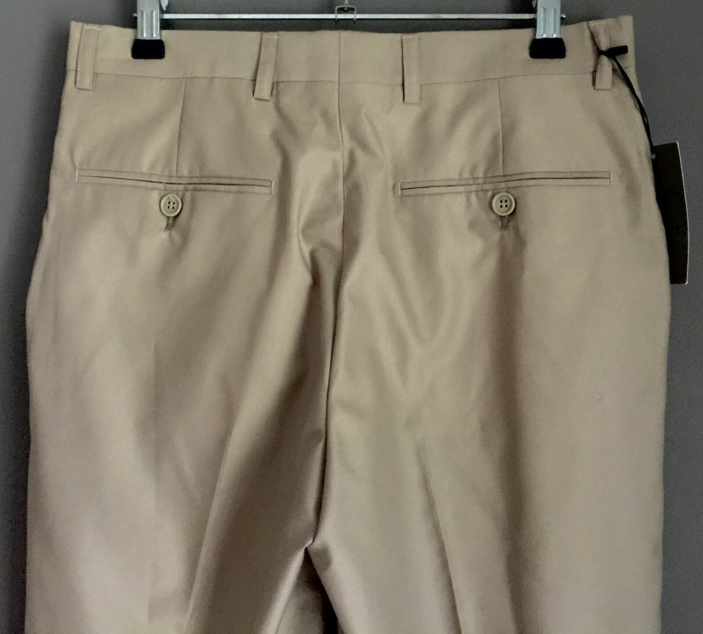 Mens Chinos GOTTI LONDON Pants Casual Dress Trousers Beige Size 30R NEW