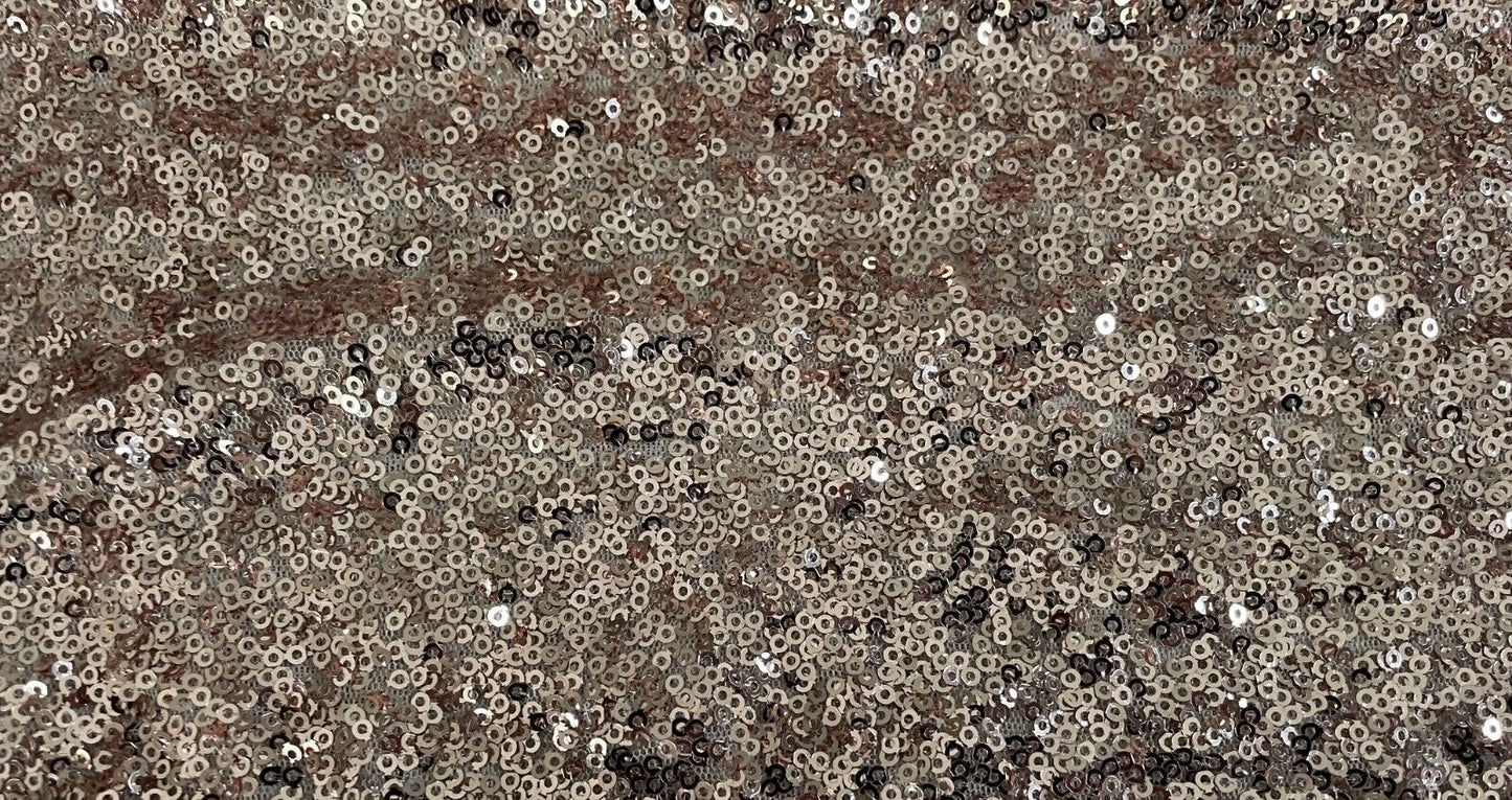 WHITE CLOSET Bodysuit White Mesh Net & Gold Sequin Short Sleeve Size 12 NEW