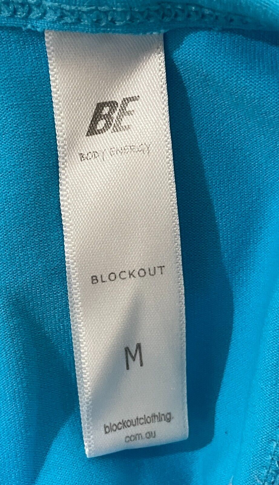 BLOCKOUT Tank Top Bright Blue Stretch Racer Back Size M 10 12 Active Gym Sports