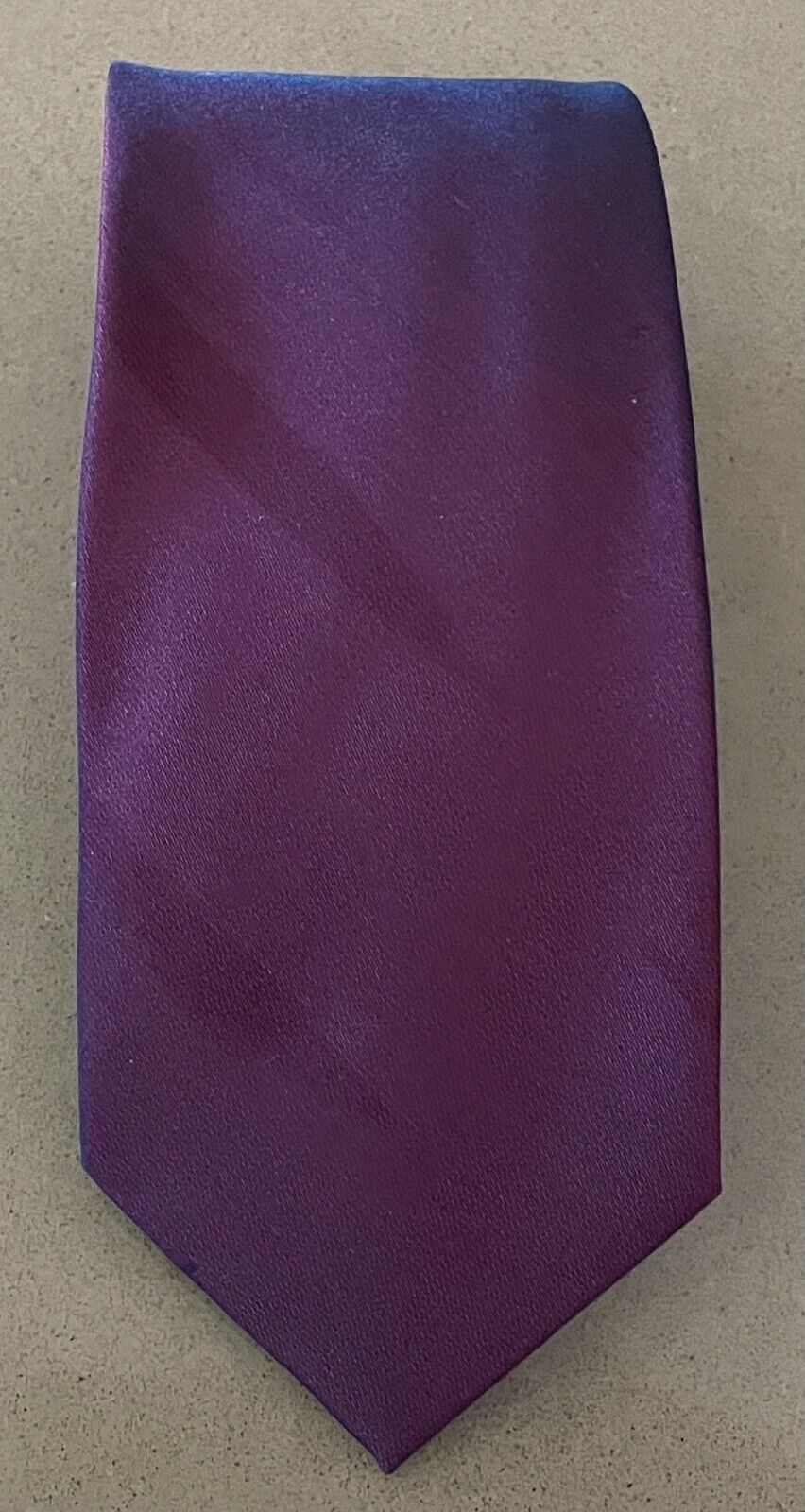 Mens Tie THE COLLECTION DEBENHAMS Iridescent Burgundy Thin NeckTie 7.5cm Wide