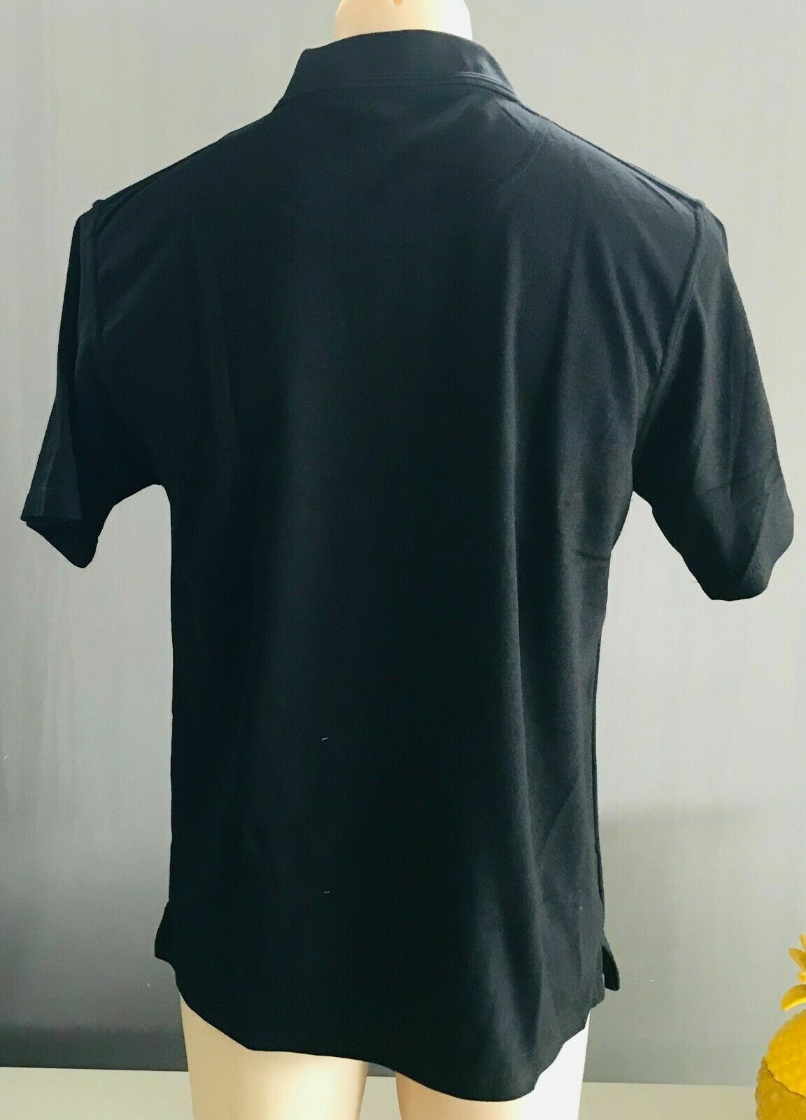 Polo Shirt MLC Logo Black Short Sleeve Mens M 108cm & L 116cm NEW Unisex