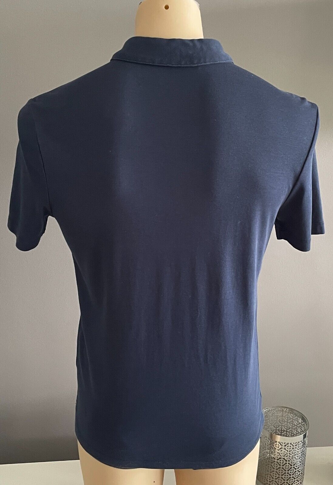 Polo Shirt MICHAEL KORS Navy Short Sleeves Mens Size M Cotton Jersey