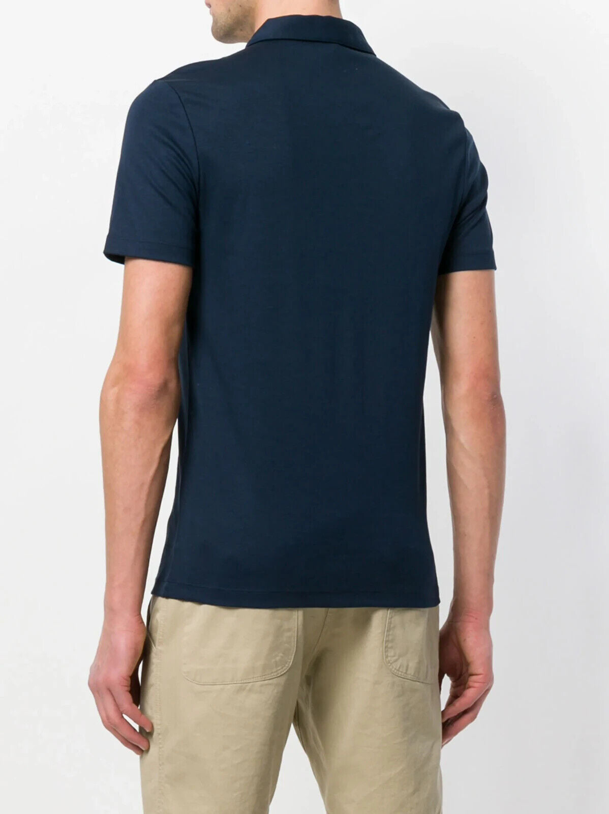 Polo Shirt MICHAEL KORS Navy Short Sleeves Mens Size M Cotton Jersey