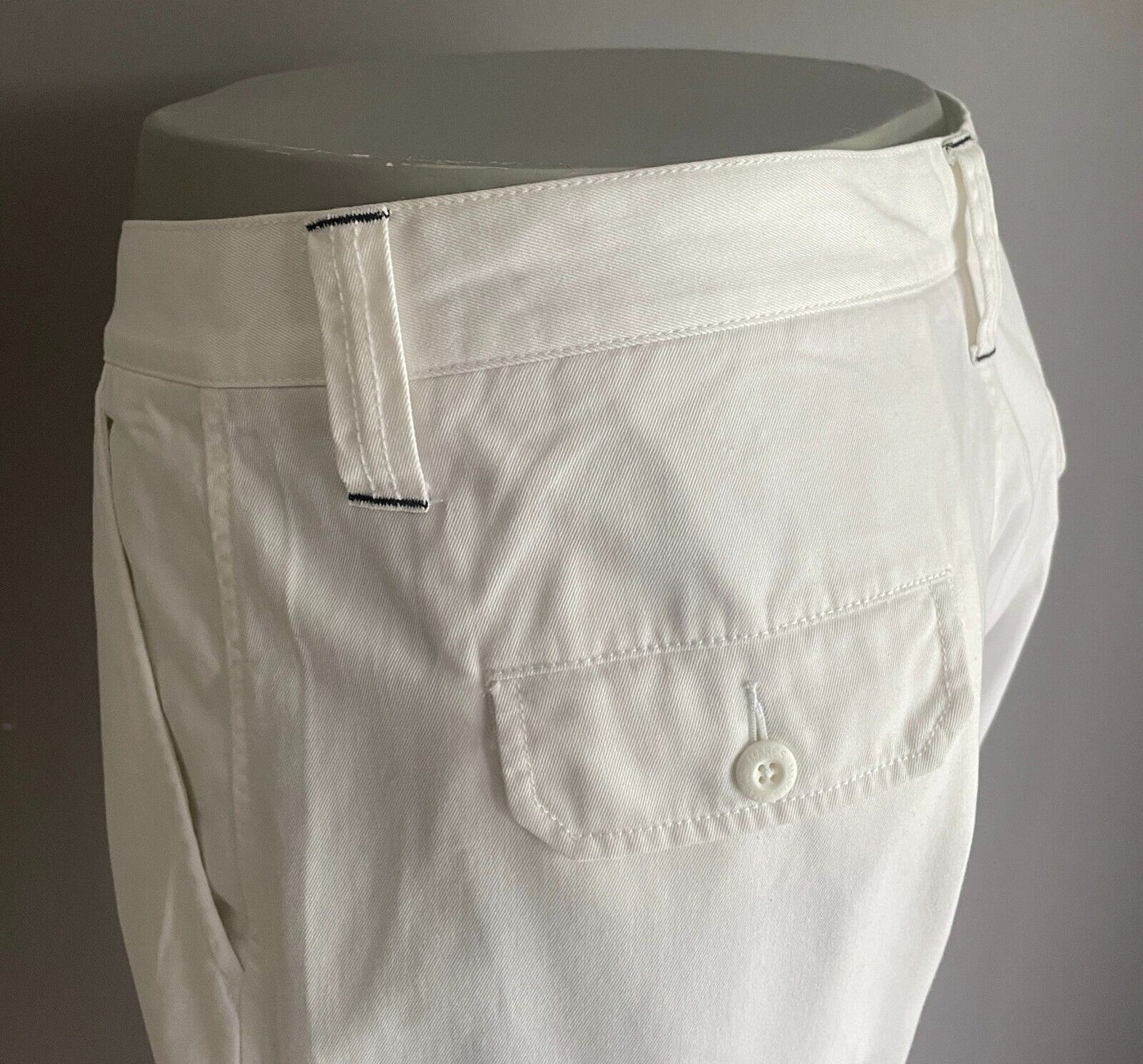 MARCS Mens Cargo Pants White Cotton Full Length Size 36/94cm Waist Wide Leg