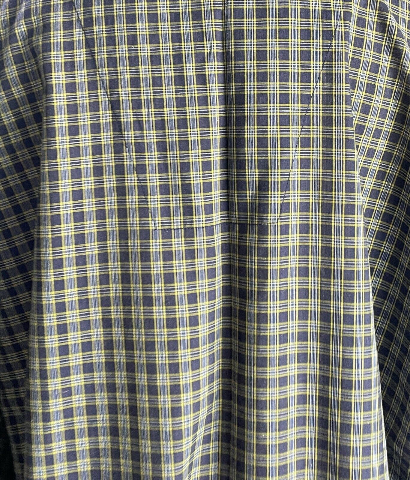 Mens HOLEPROOF BED BATH Robe Blue Yellow White Check Poly Cotton ONE SIZE NEW