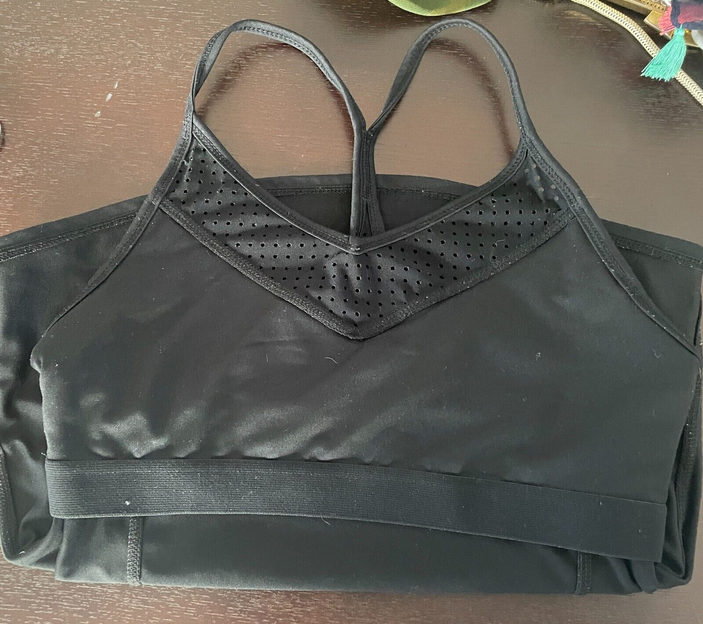 COTTON ON BODY Tank Top Black Fitted Active Racer Back Gym Singlet Sz M 10 12