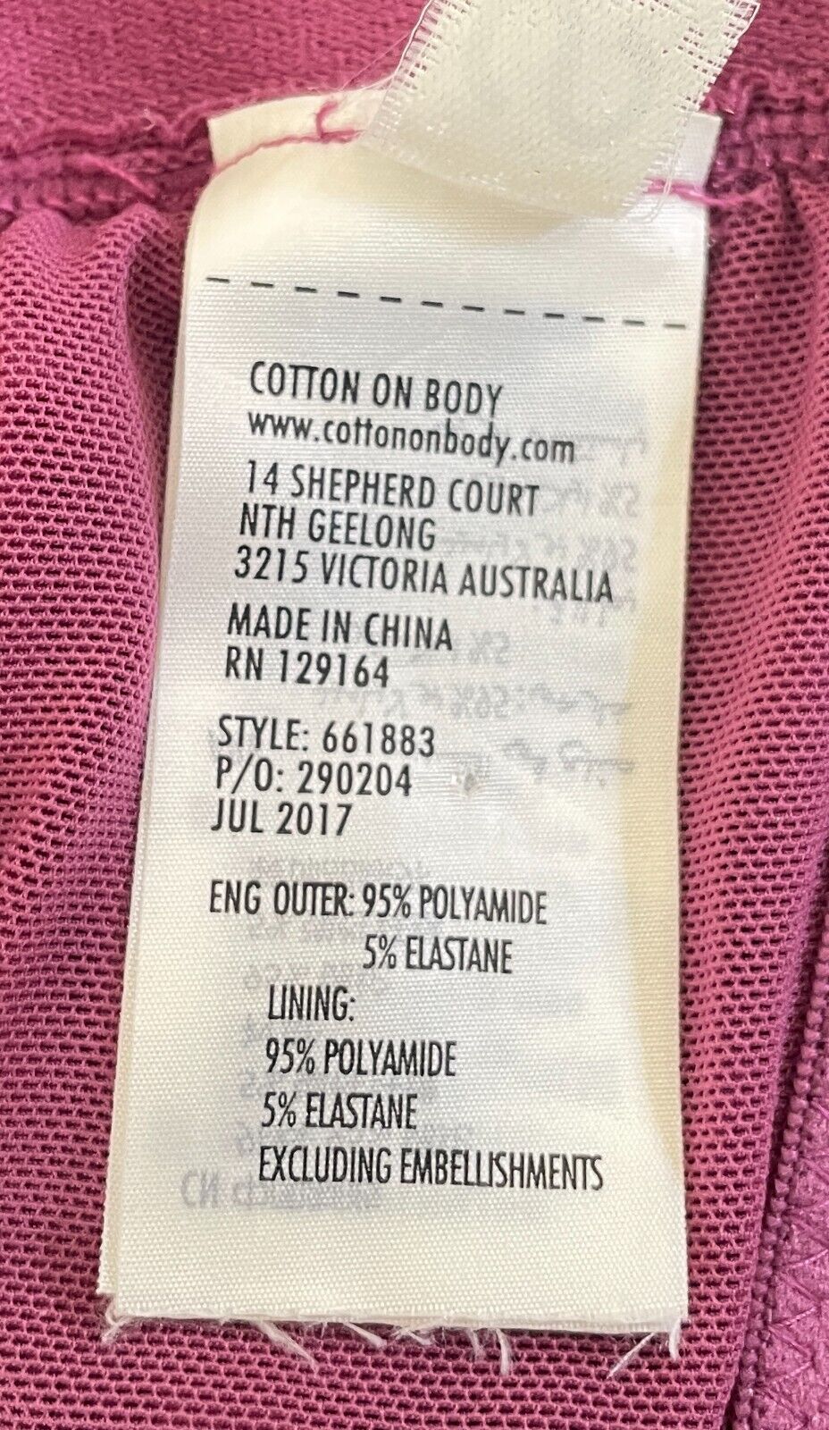 COTTON ON BODY Bralette Pink Mesh Double Strap Cross Back Wire Free Size S 8