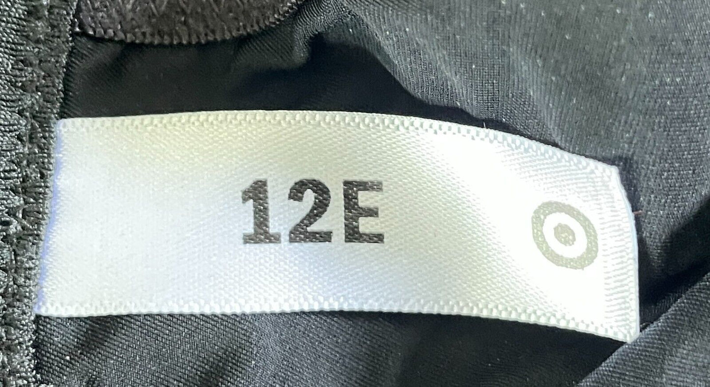 TARGET Bra 12E Black Lace Trim Underwire Bra Ladies Size 12 E