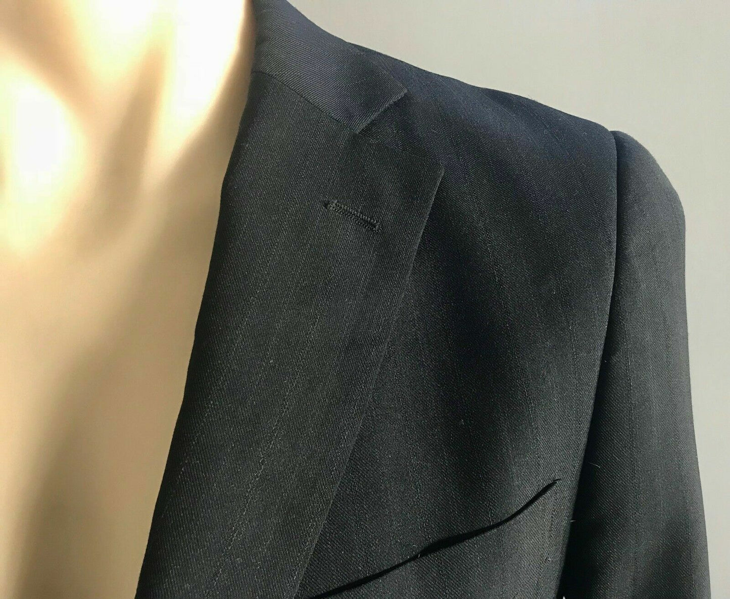 Mens ALEX TROY Formal Jacket Black Single Breasted Long Sleeve Blazer Size 34R