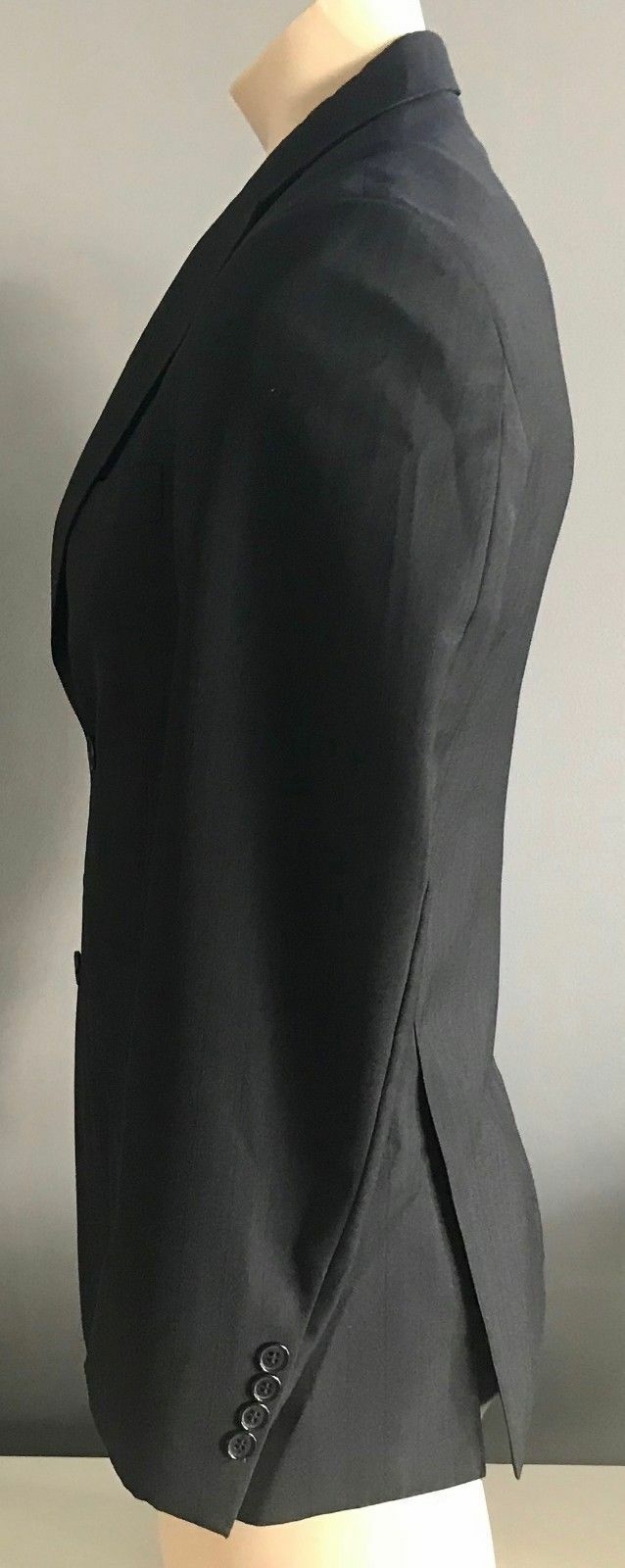 Mens ALEX TROY Formal Jacket Black Single Breasted Long Sleeve Blazer Size 34R