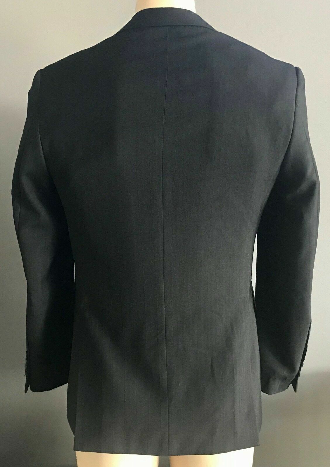 Mens ALEX TROY Formal Jacket Black Single Breasted Long Sleeve Blazer Size 34R