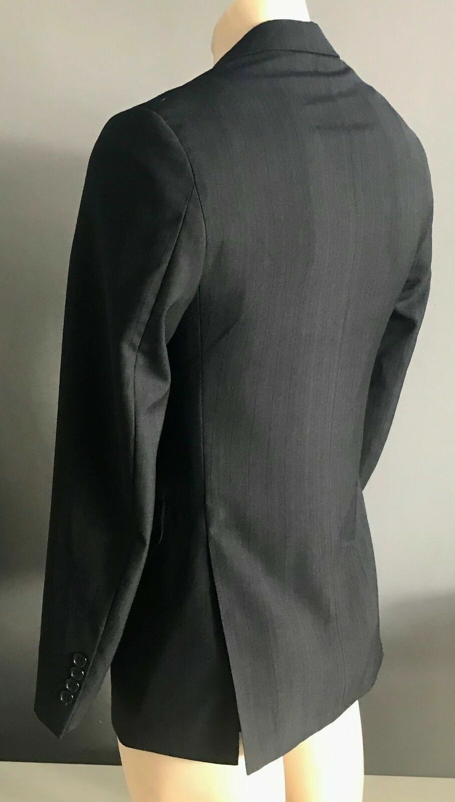 Mens ALEX TROY Formal Jacket Black Single Breasted Long Sleeve Blazer Size 34R