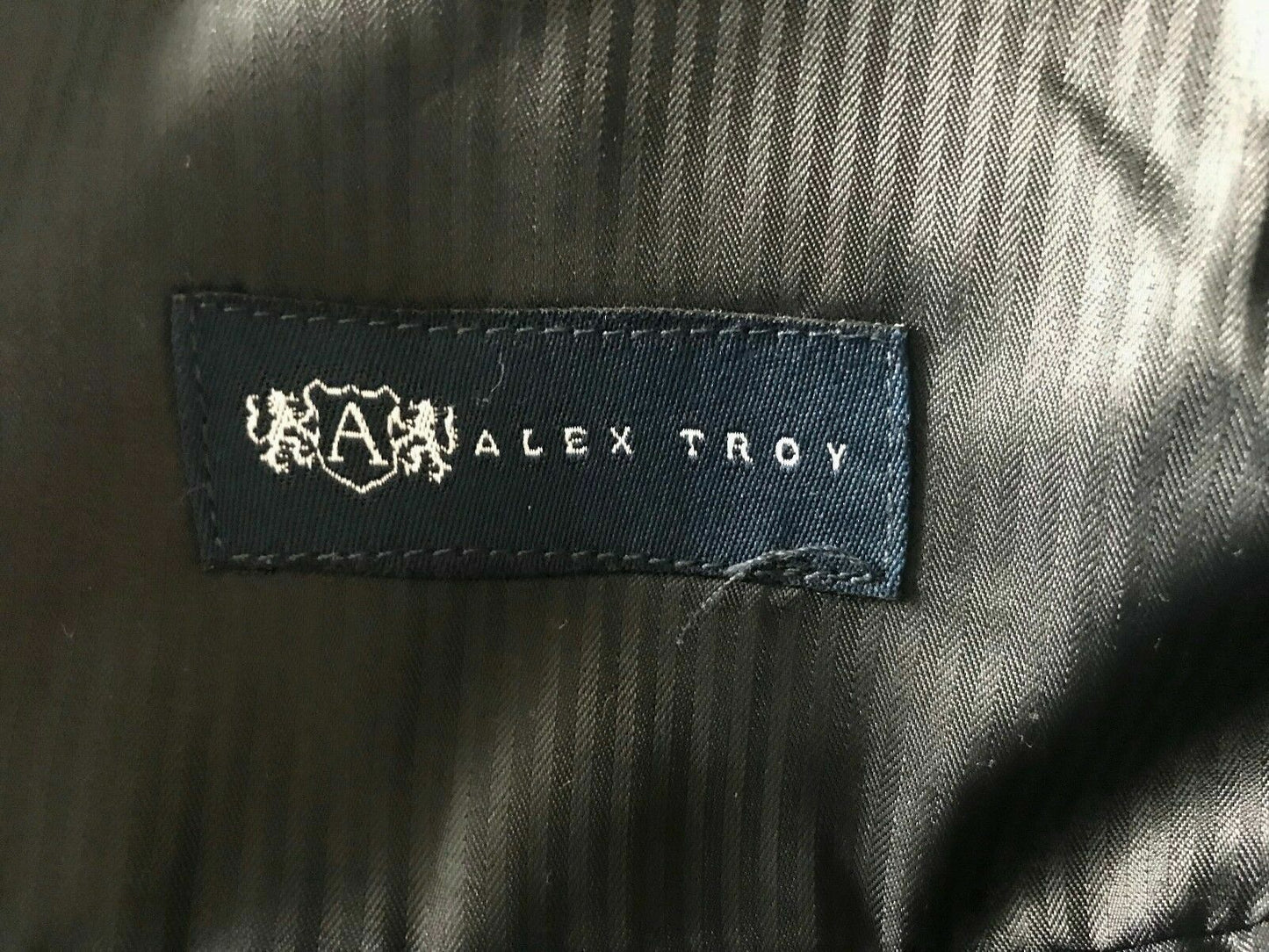 Mens ALEX TROY Formal Jacket Black Single Breasted Long Sleeve Blazer Size 34R