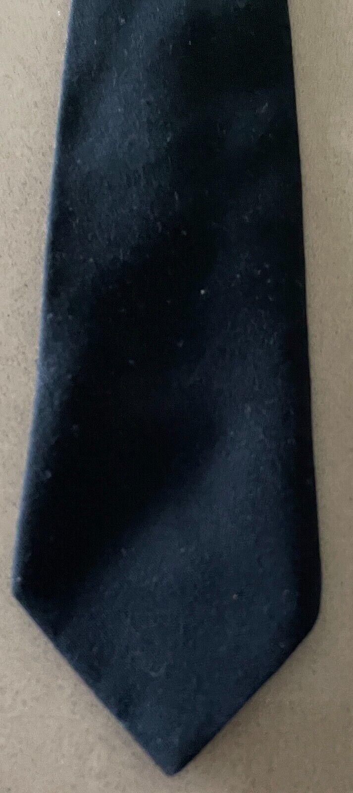 Mens NeckTie Vintage Black 1960's 1970's Thin Neck Tie