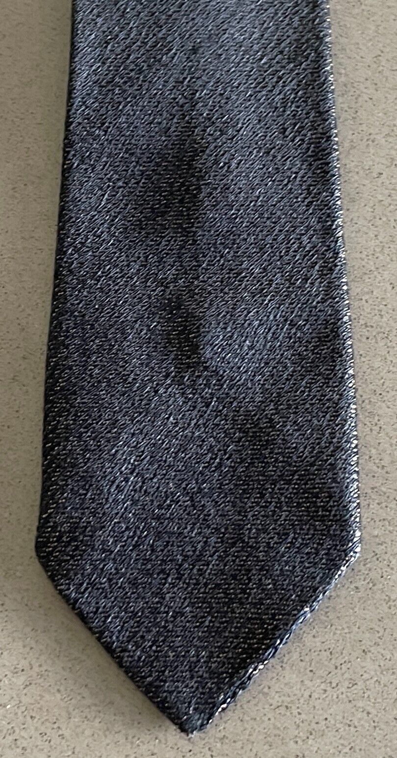 Mens Vintage 1960's 1970's Thin Tie NeckTie Iridescent Brown & Black Rayon