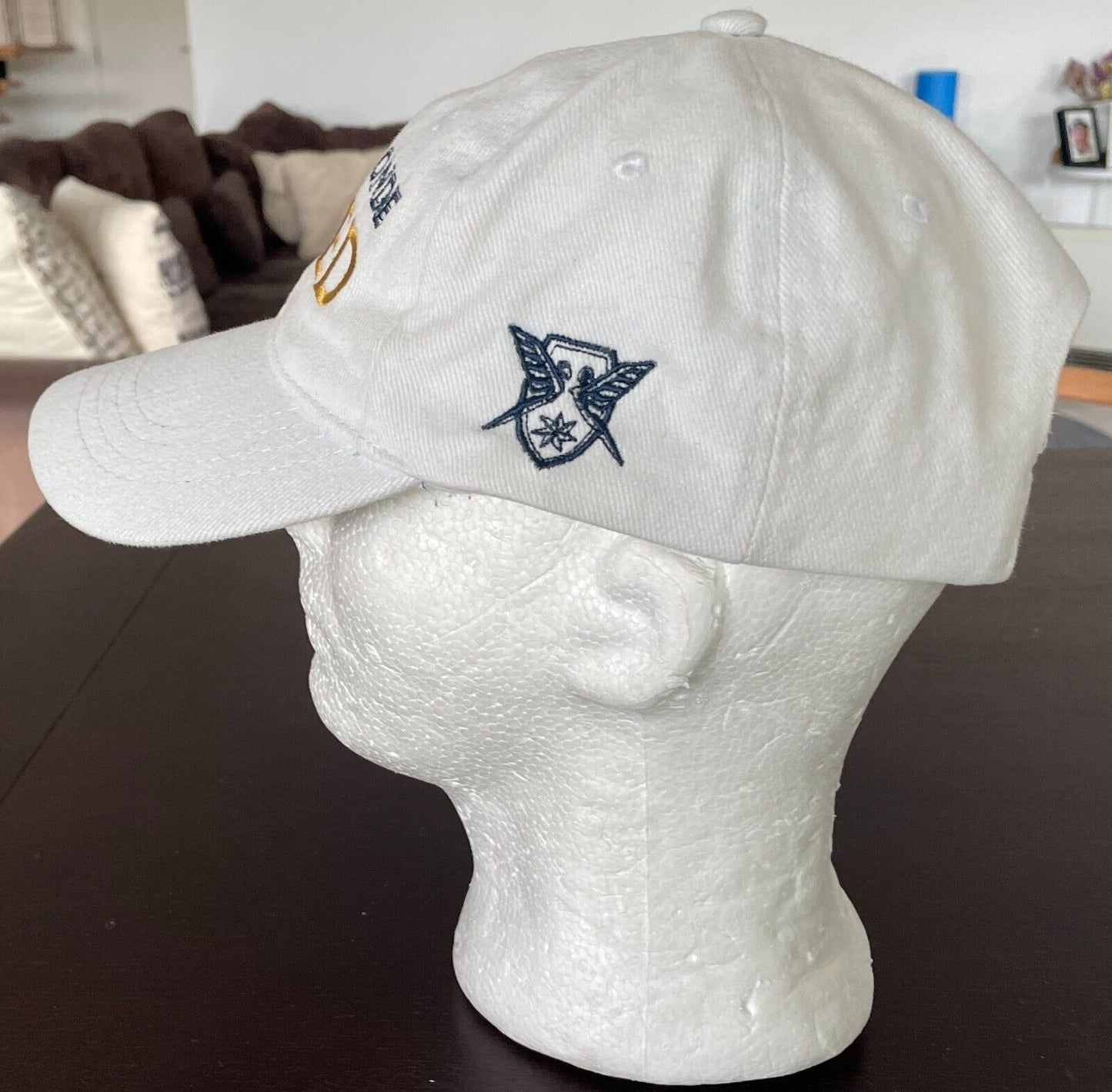 Cap CARLTON PURE BLONDE NAKED 6 Panel Adjustable OSFA White Embroidered Beer Ale