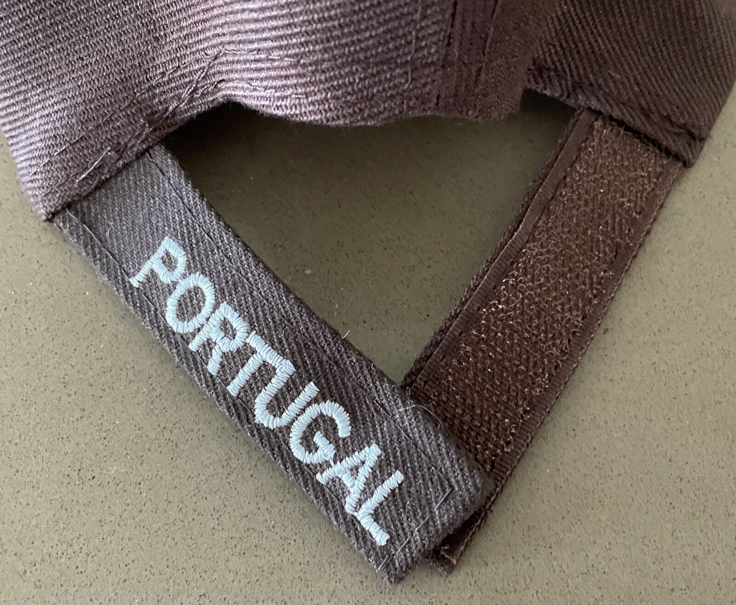 Unisex Brown & Yellow Trim Portugal & Flag Cap Size One Size