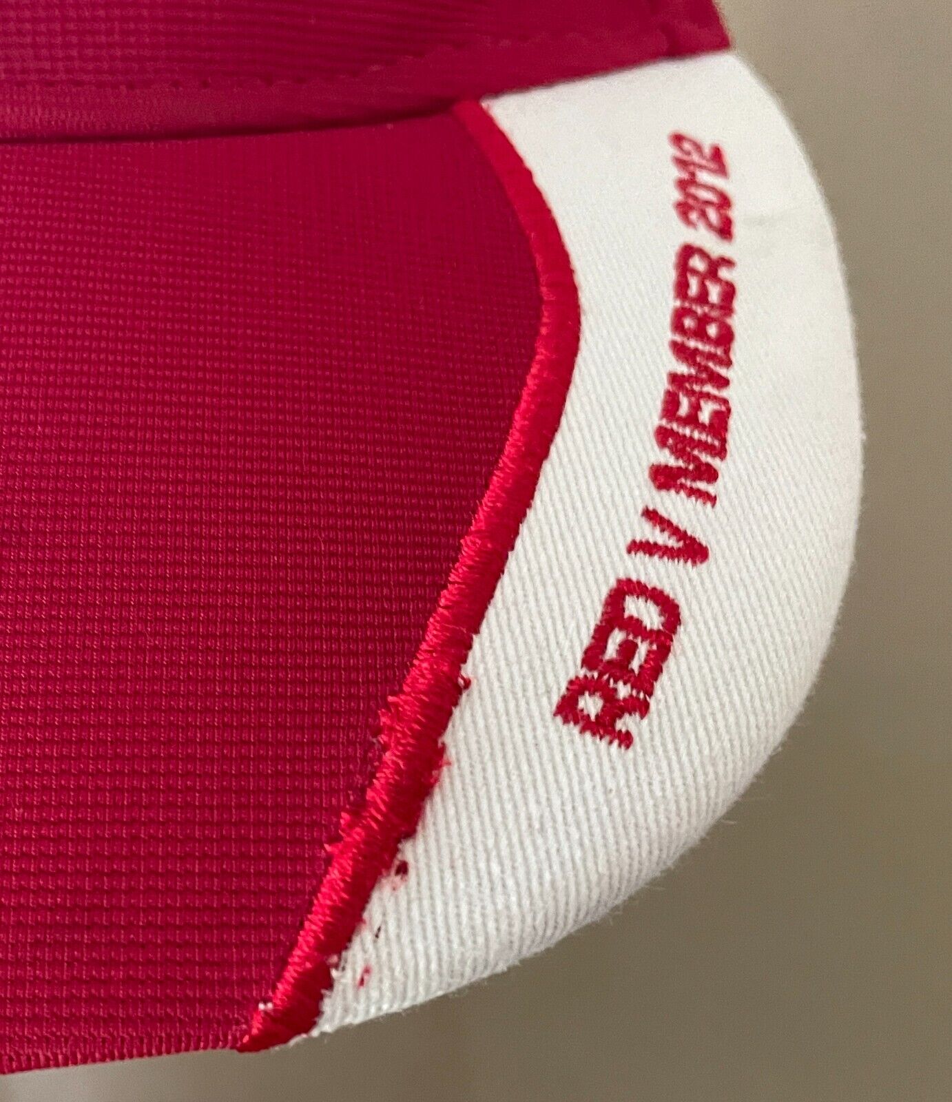 ST GEORGE ILLAWARRA DRAGONS Fan Cap Red V Member 2012 Red White Adjustable OSFM