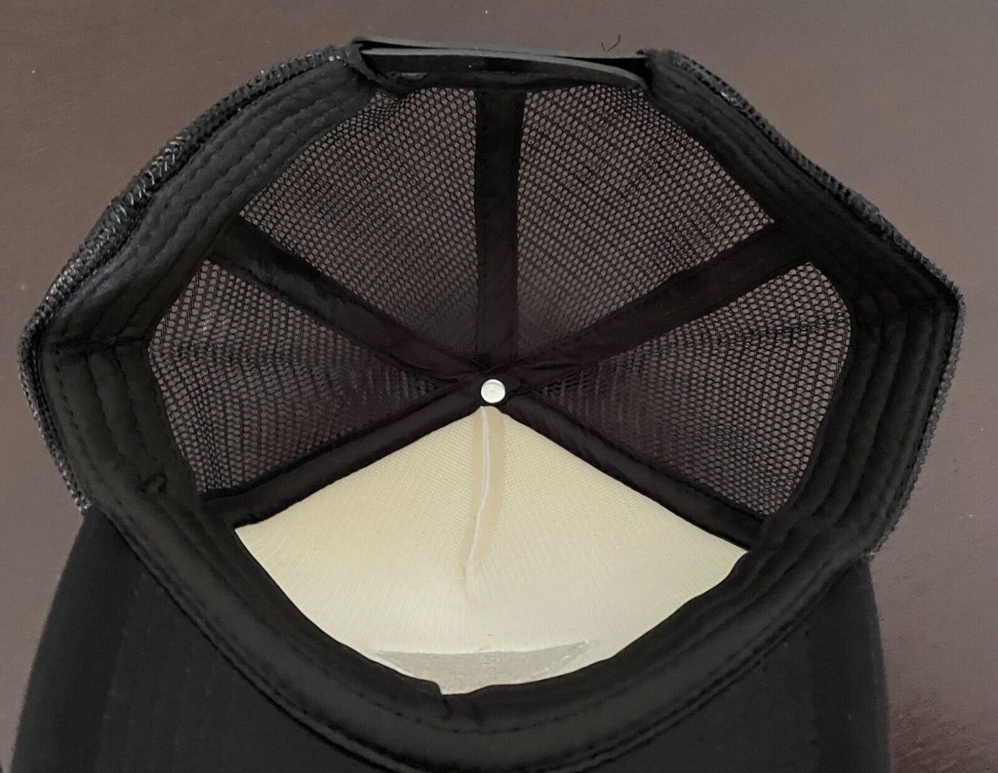 Cap Hat YENDA BREWING CO Black & White Adjustable Snapback Mesh Logo Patch