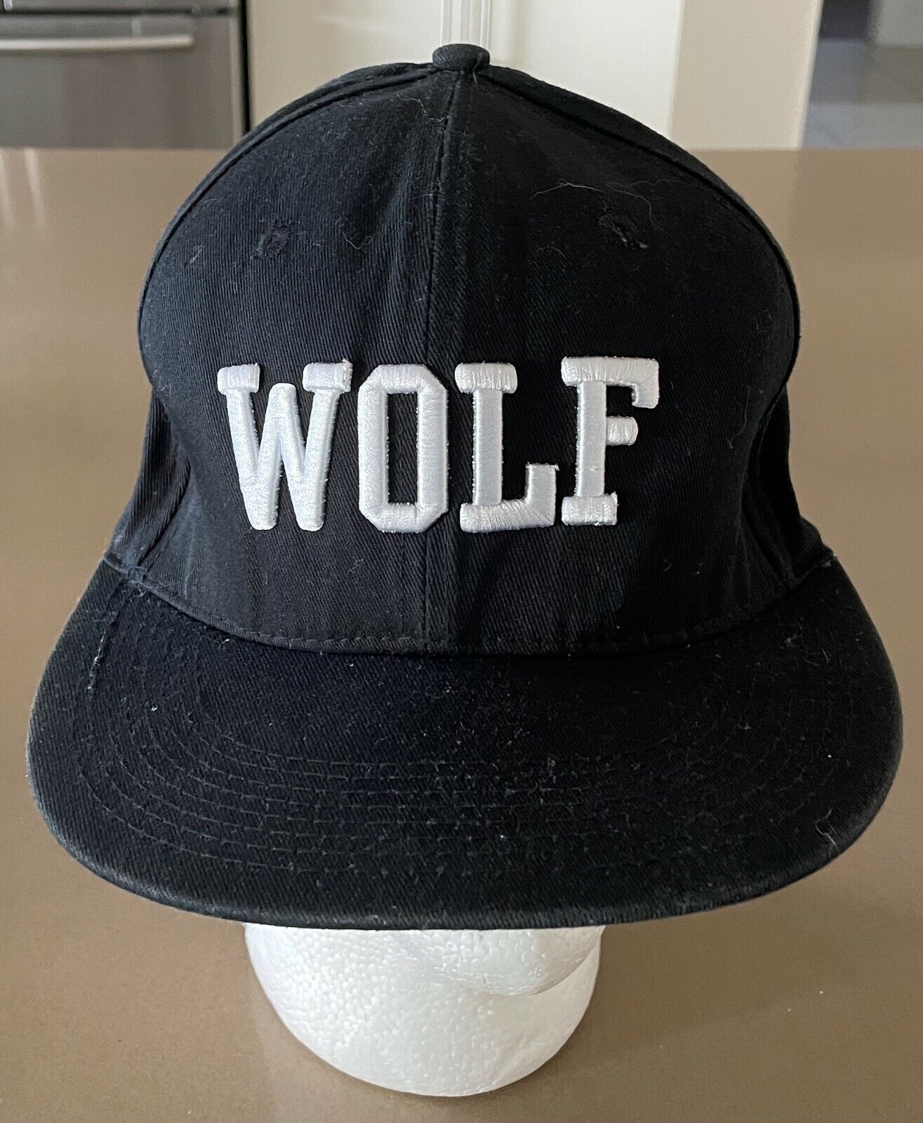 59FIFTY New Era "Wolf" Cap Cat Black Hook Loop Hat Unisex One Size Flat Bill