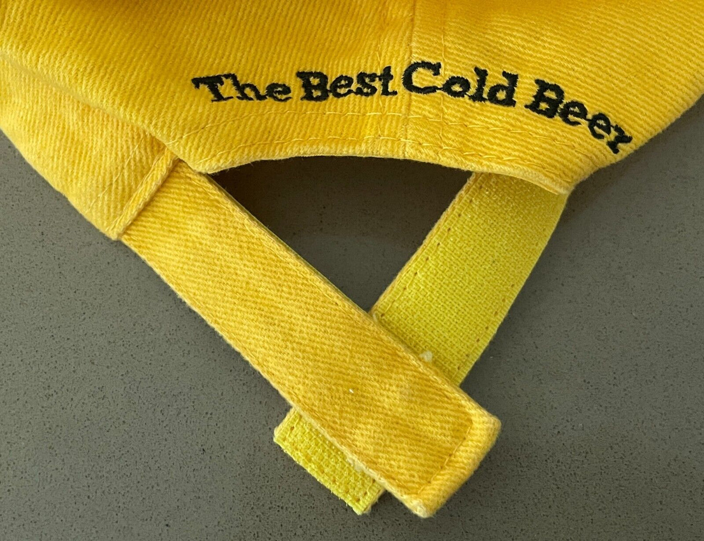 Cap VB Hat Mid Stretch Lager Yellow Adjustable OSFA Embroidered Logo Beer Ale