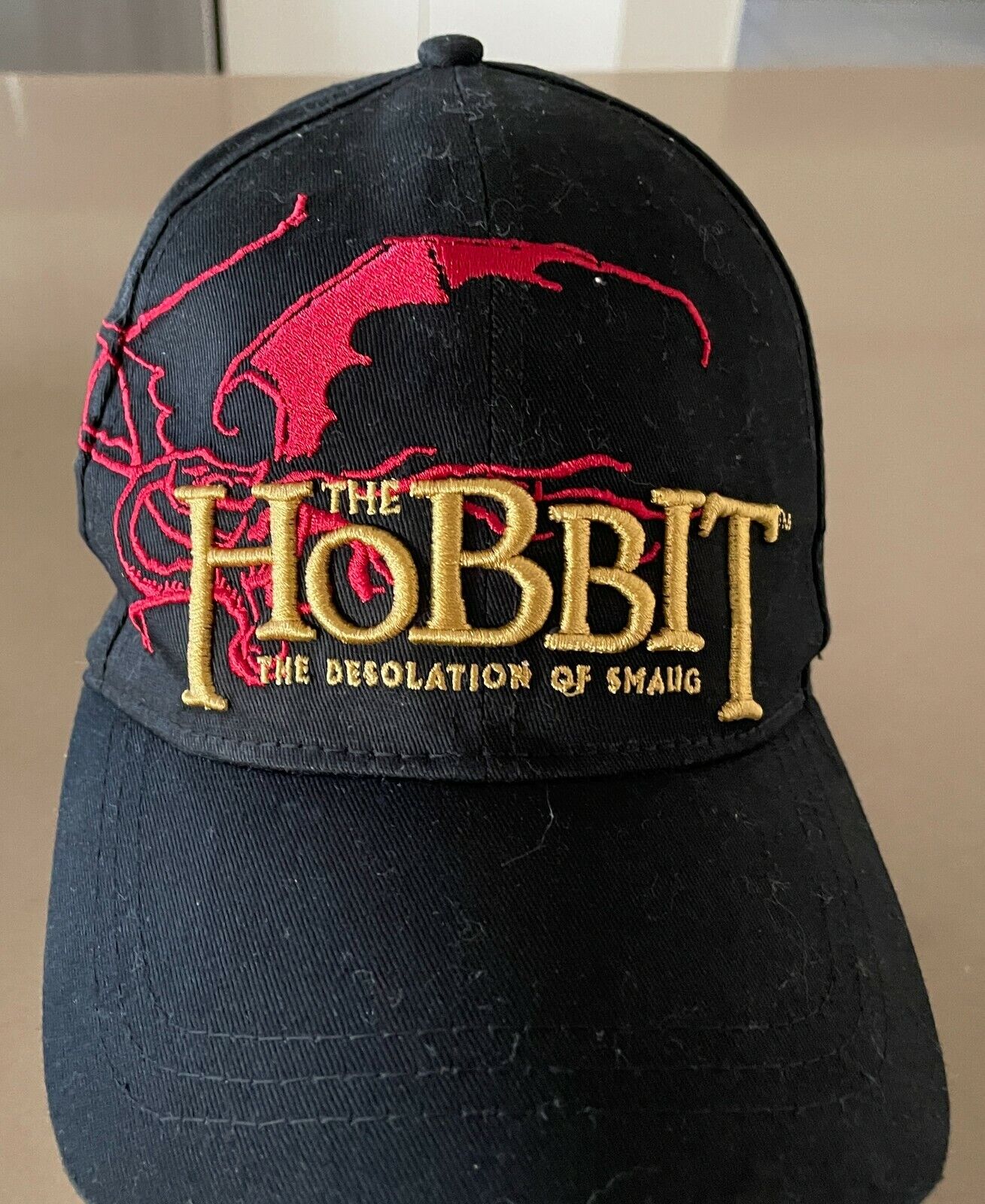 'THE HOBBIT The Desolation of Smaug" Black Curved Brim Cap Hat Trucker 59cm