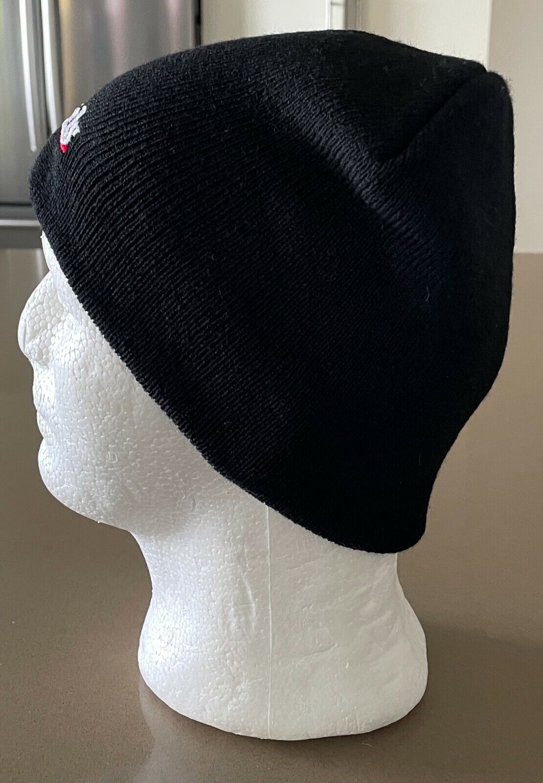 2 WHEELS Knit BEANIE Black Stretch Unisex Snow Travel Skater Tradie Hat Cap NEW
