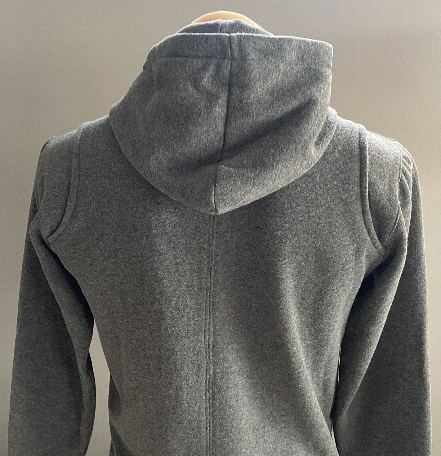 COMUNE Grey Long Sleeve Jacket Mens Size S High Neck Detachable Hoodie