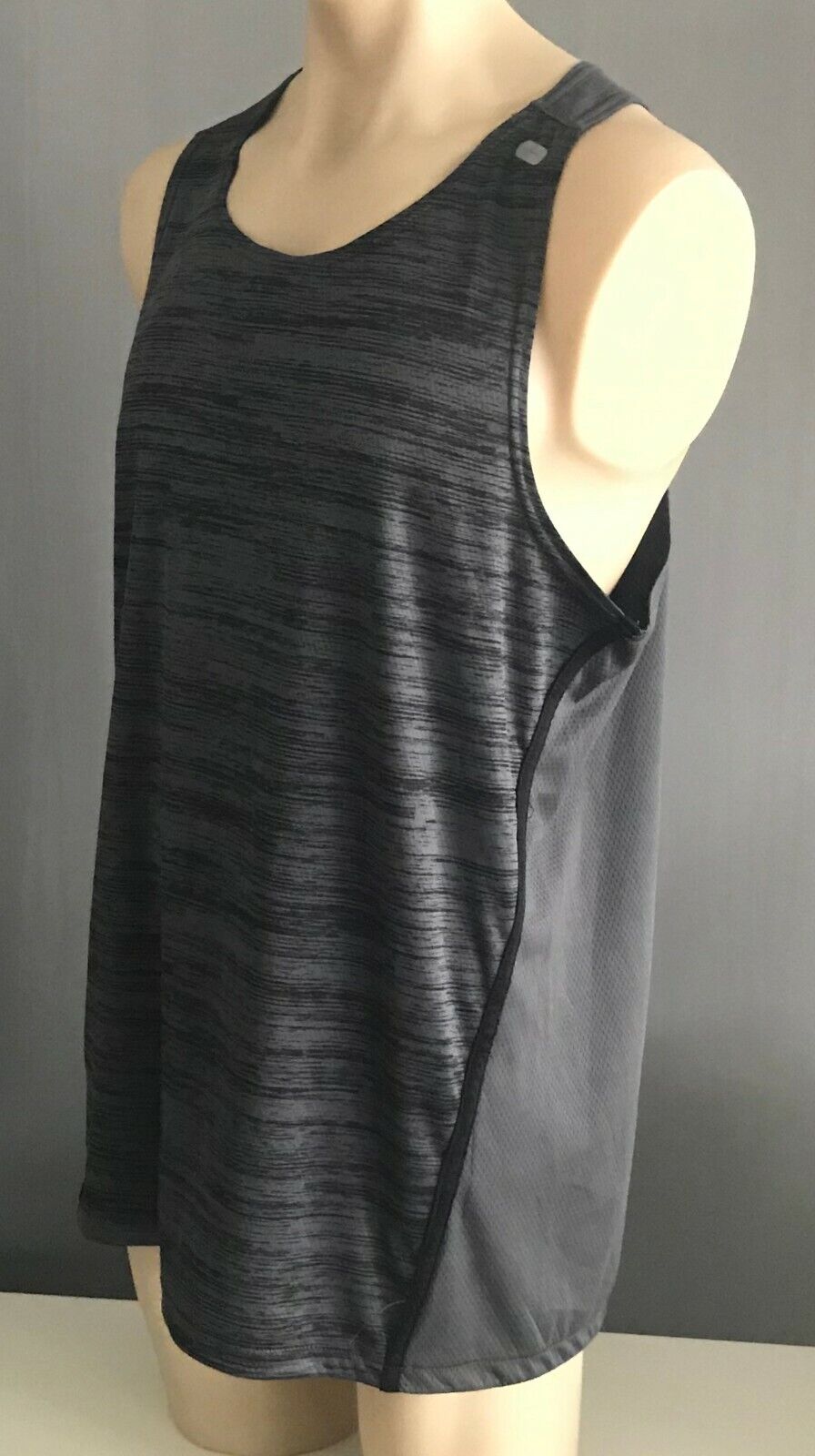 CLOTHING & CO Sports Tank Top Dark Grey Sleeveless Training Running Mens XXL