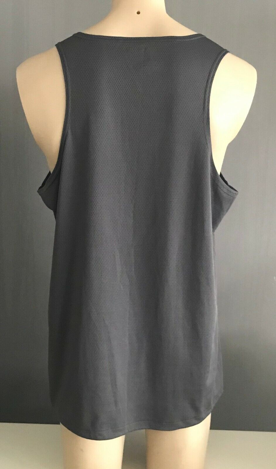 CLOTHING & CO Sports Tank Top Dark Grey Sleeveless Training Running Mens XXL