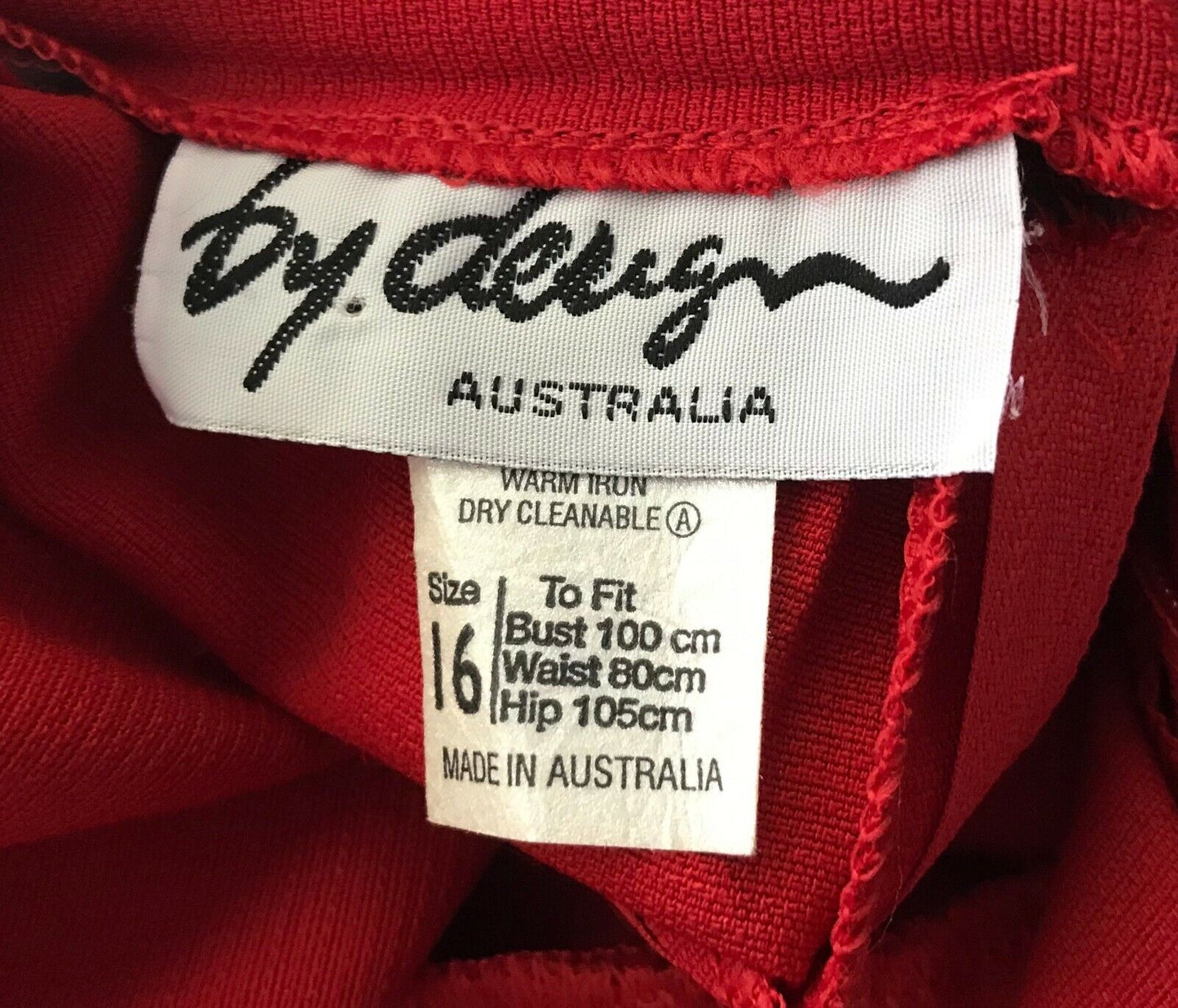 Vintage 1970’s BY DESIGN Trousers Red Waist Belt Wide Leg Pants Sz 16 Small Make