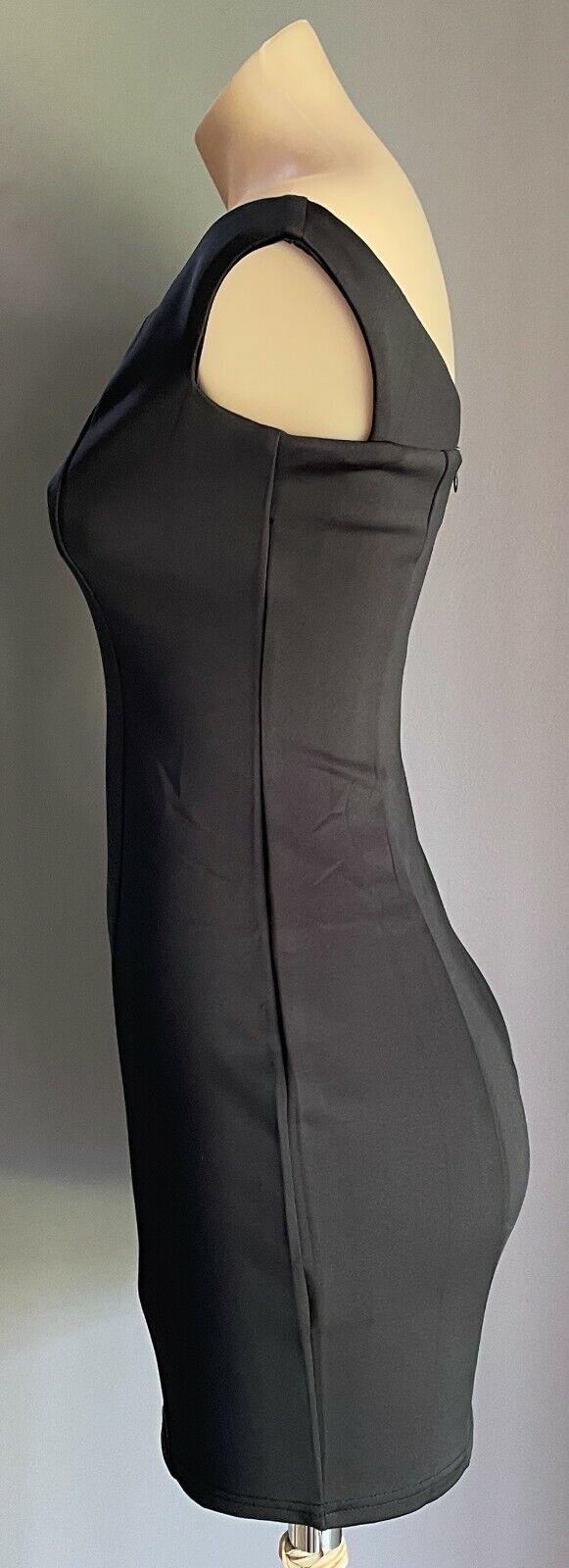 TOBI Mini Dress Black Off the Shoulder Bodycon Ladies Size S AU 8 - 10 Sexy LBD