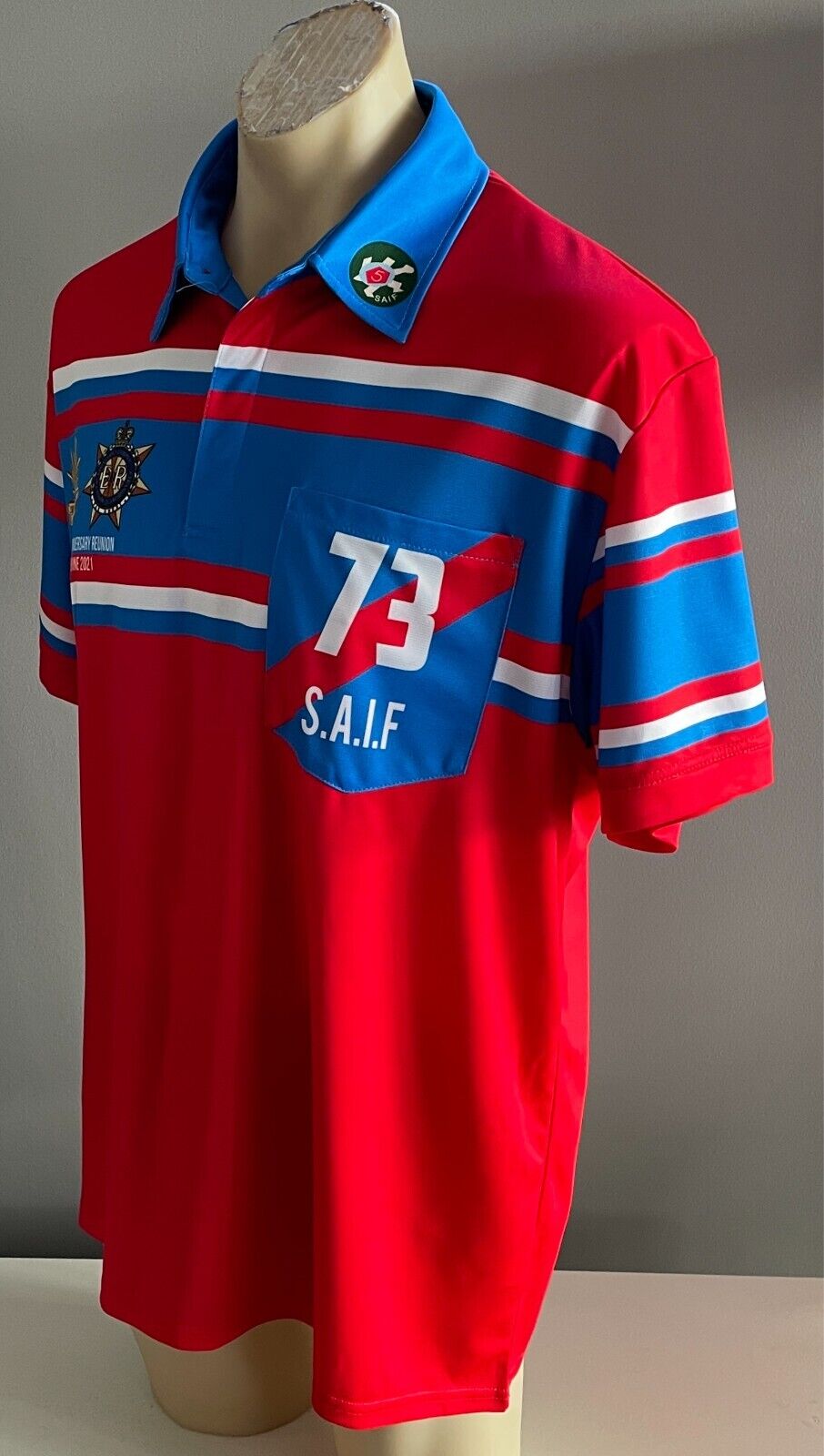 Polo 2021 Blue Red White Australian Army 5 Trucks 55 Anniversary Reunion 2XL