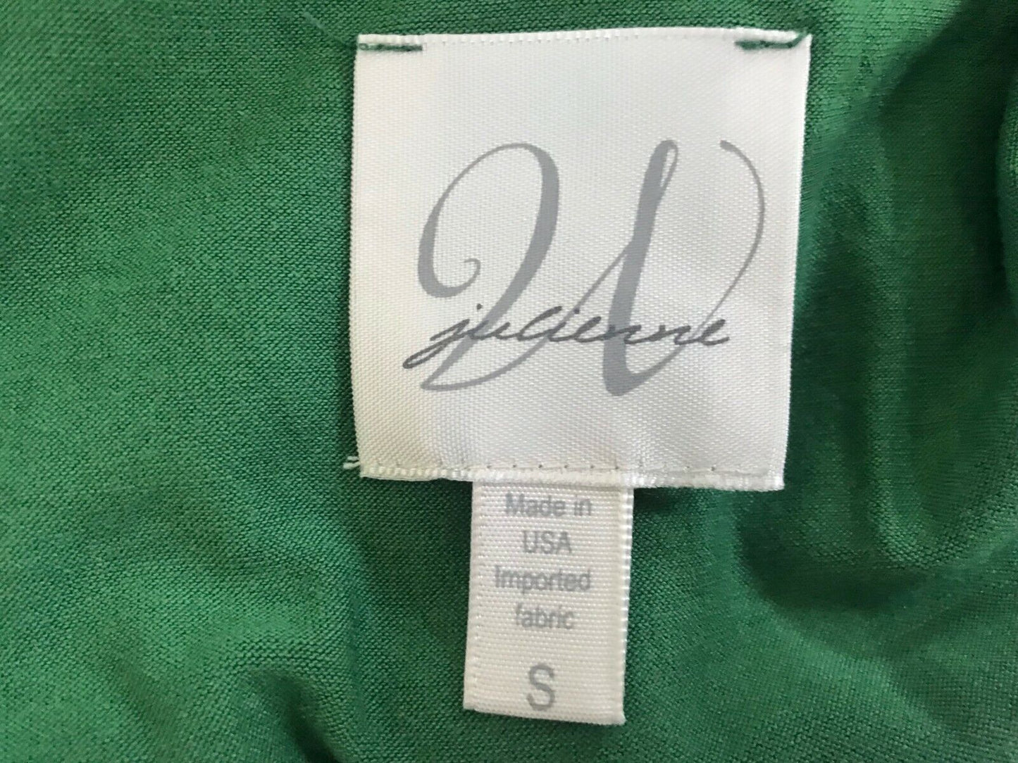 JULIENNE W Dress Green Lace Sleeveless Drop Waist Frock Ladies Size S 8 10