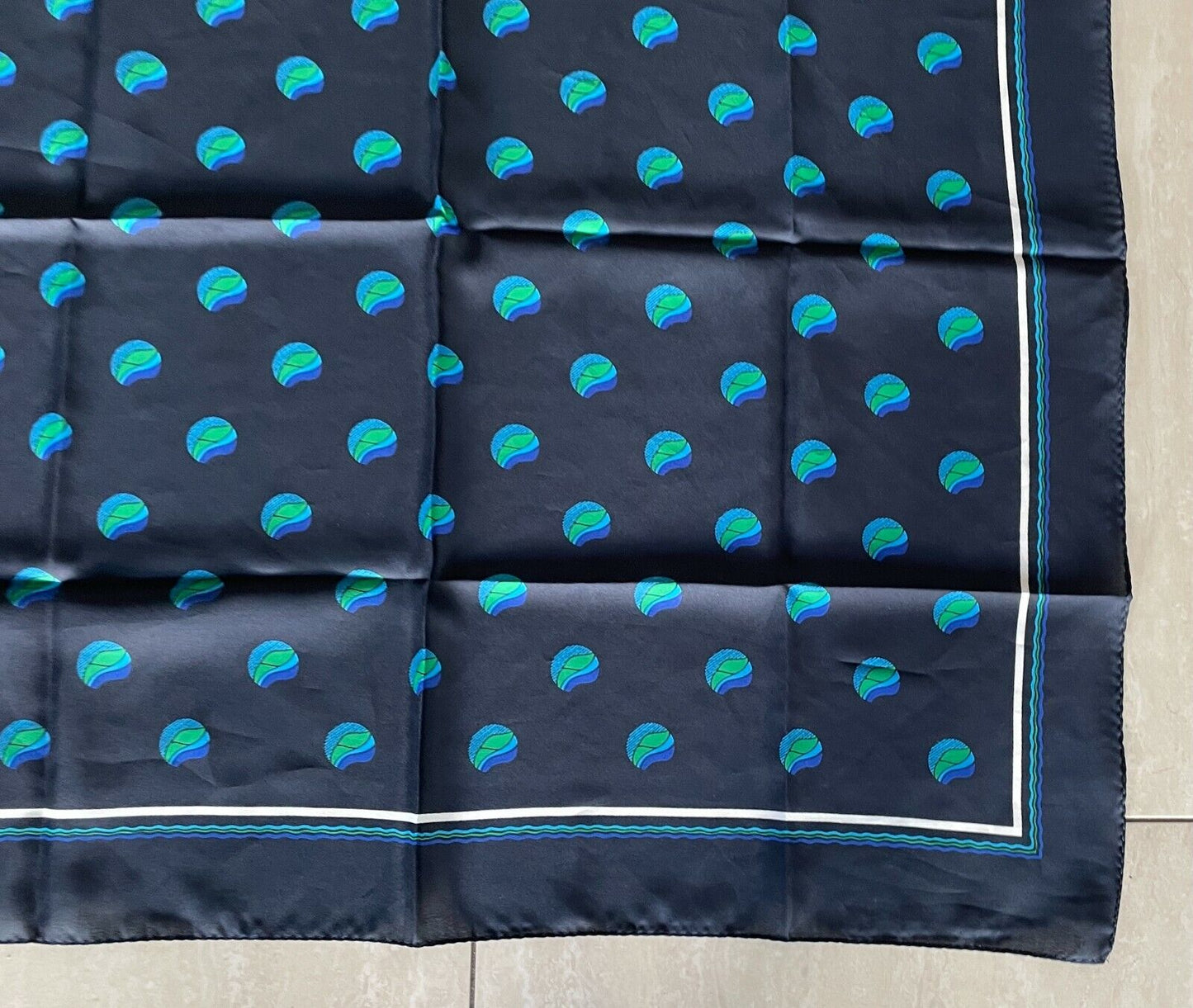 HOLLYGREEN Neck SCARF Neckerchief Square Corporate & Club Black Blue Green NEW