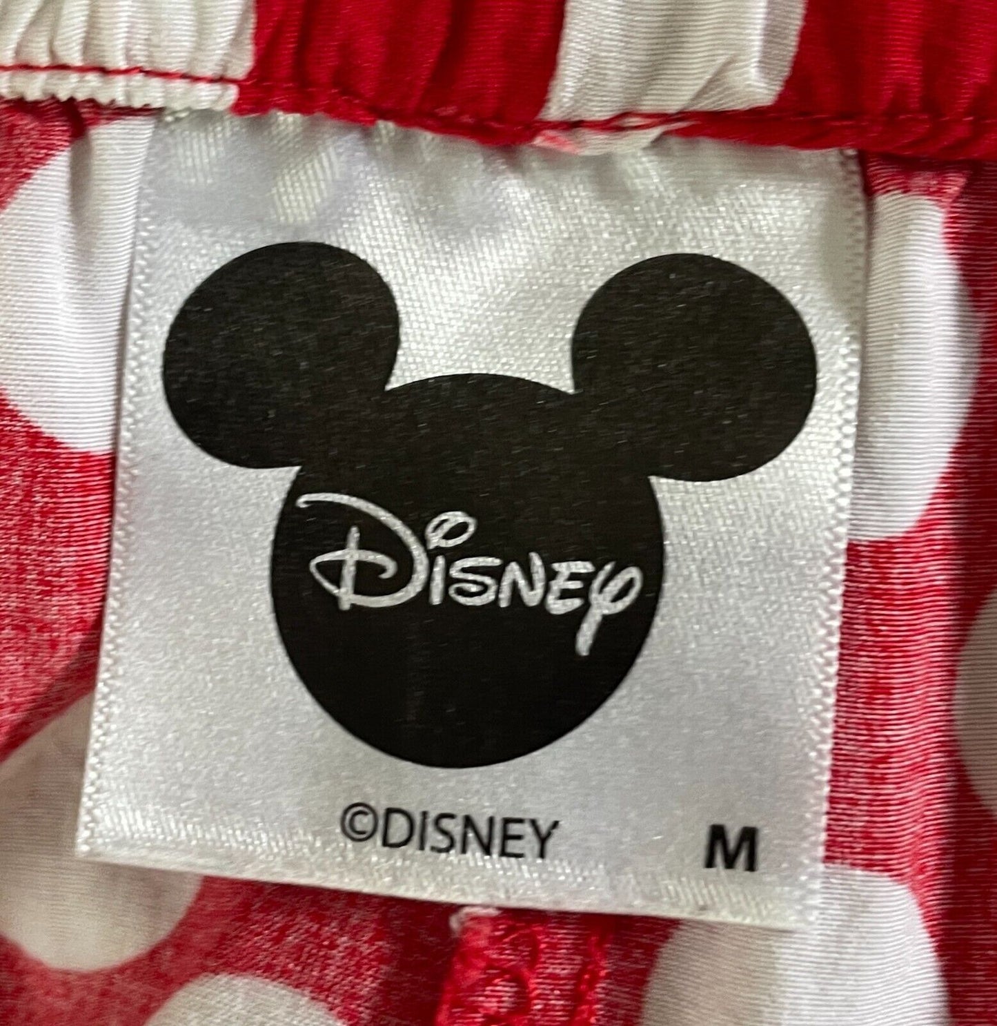 DISNEY Mickey Mouse PJs Pyjama Set T-Shirt & Sleep Shorts Ladies Size M 10 12