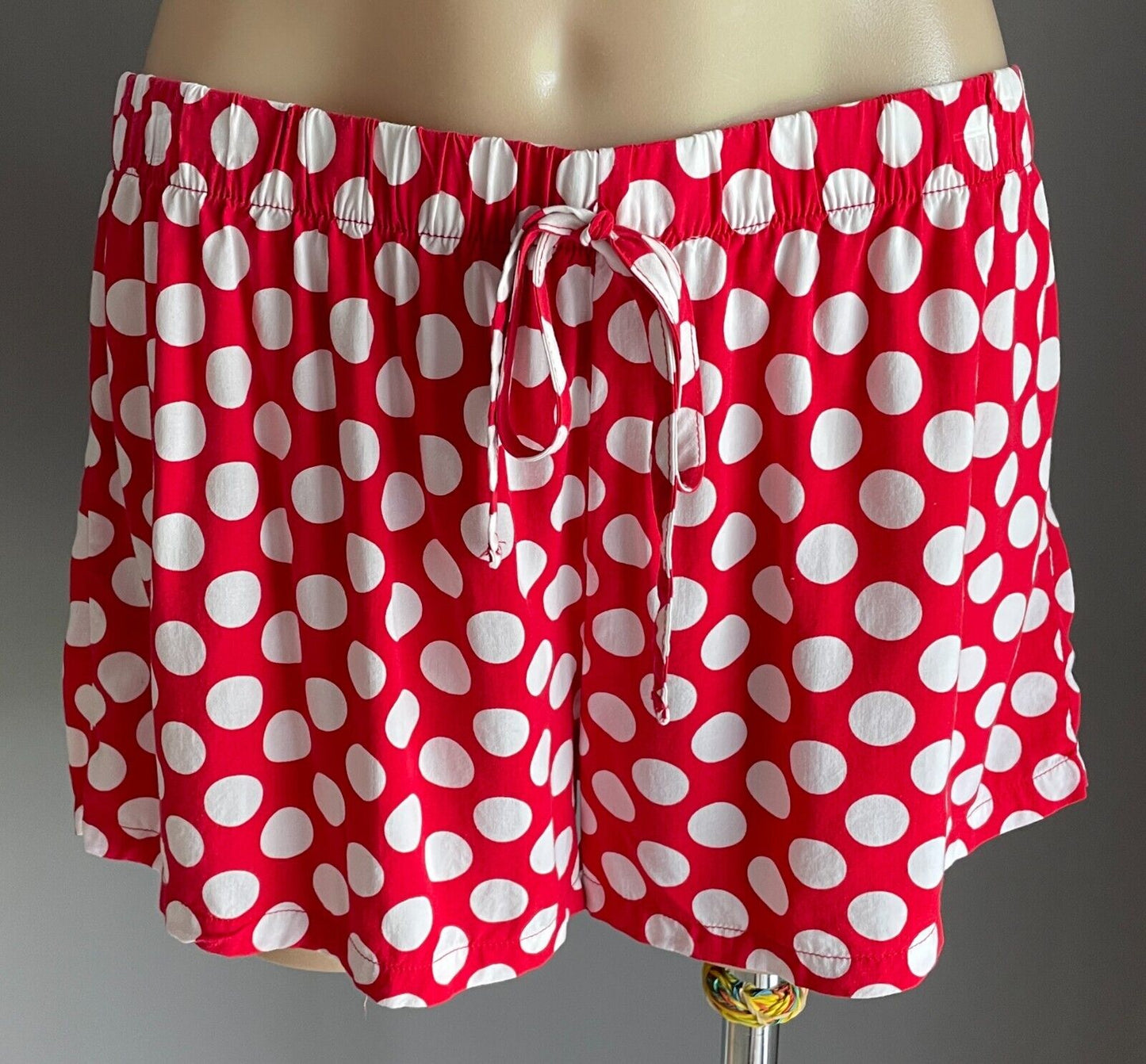 DISNEY Mickey Mouse PJs Pyjama Set T-Shirt & Sleep Shorts Ladies Size M 10 12