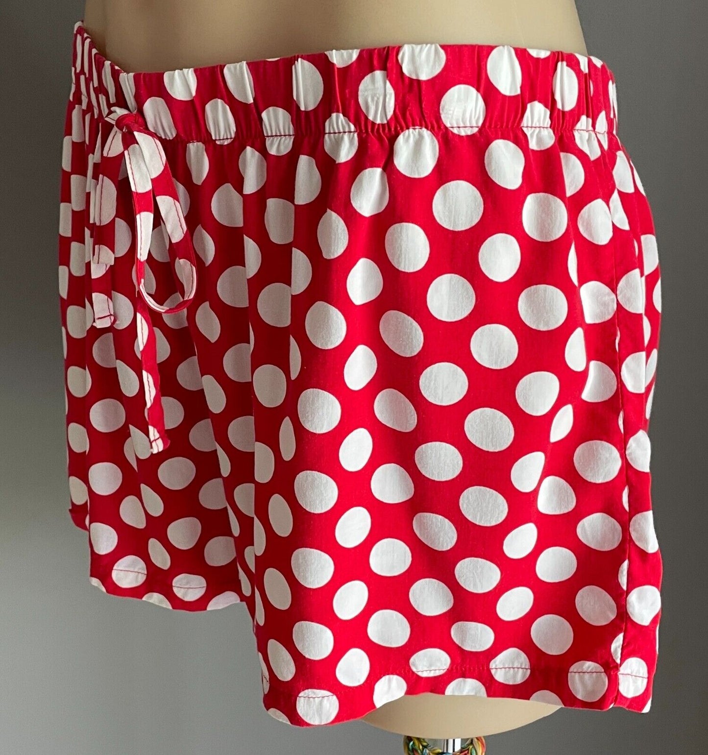 DISNEY Mickey Mouse PJs Pyjama Set T-Shirt & Sleep Shorts Ladies Size M 10 12