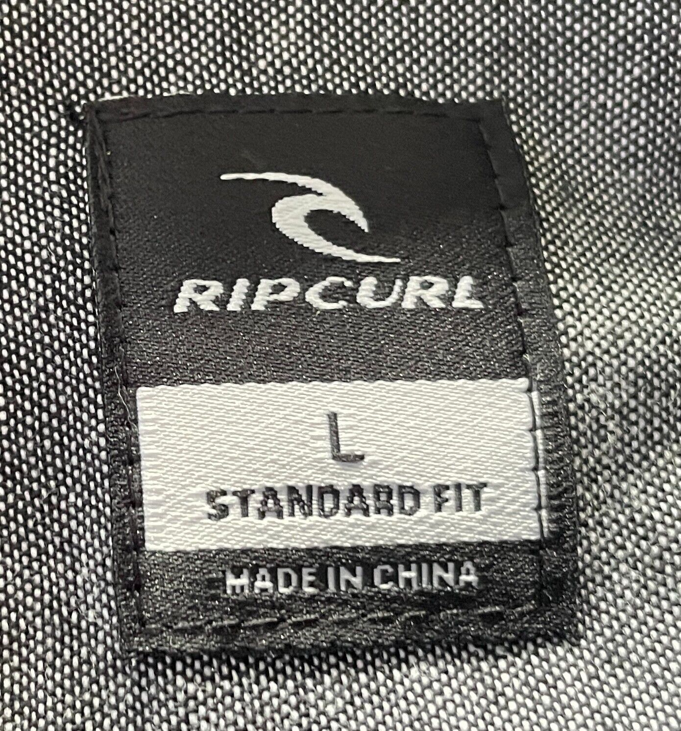 Mens RIP CURL Black Shirt Maroon Blue Button Down Collar Size L 112cm Chest NEW