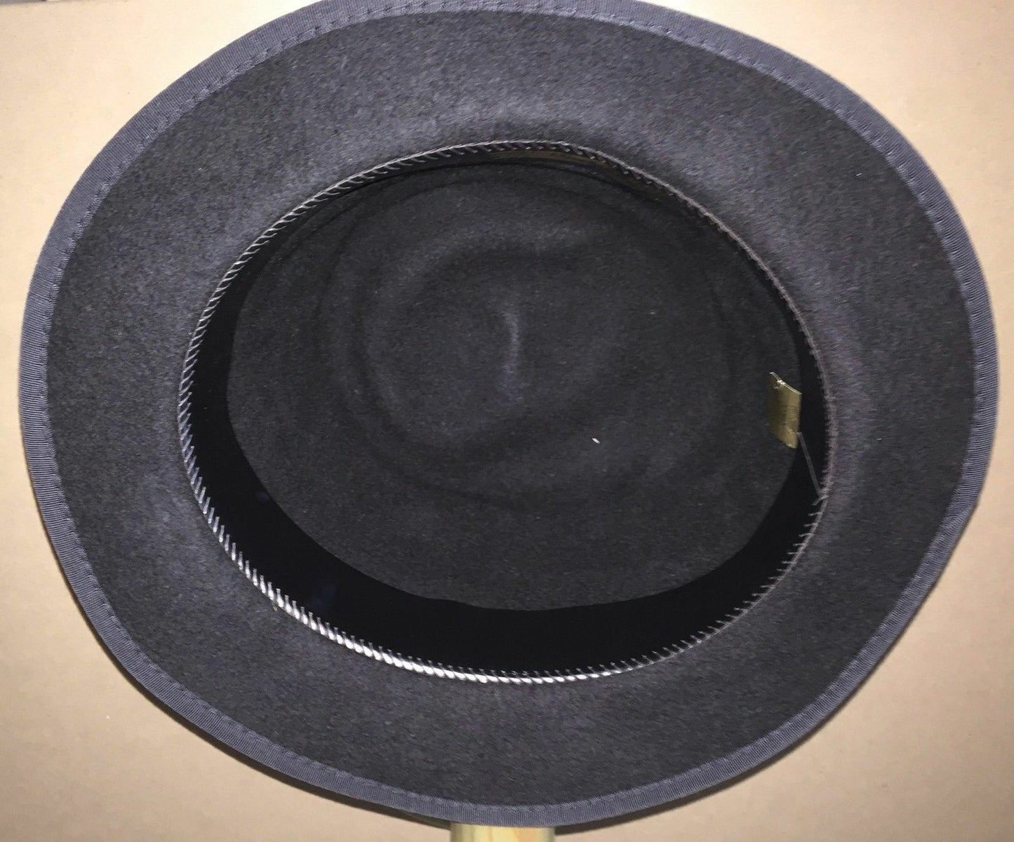 BOWLER HAT Brim HAT AMERICANA COLLECTIONS Black Size L 60 cm Mens Vintage