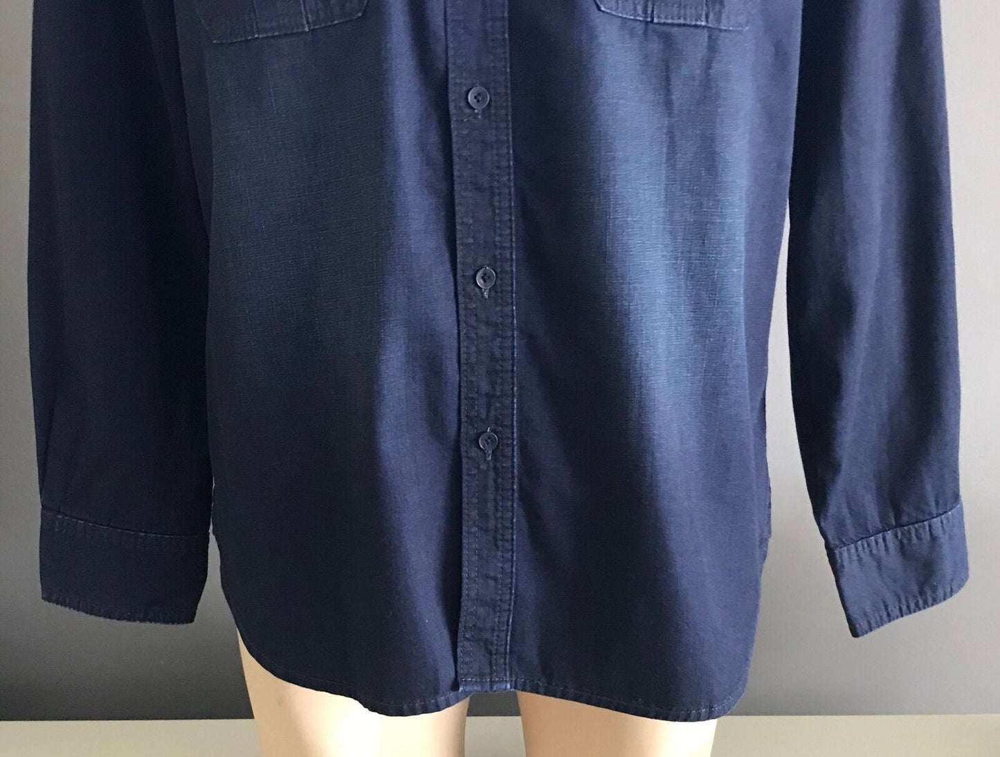 Mens JAG "Sequoia" Neptune Denim Shirt Premium Blue Long Sleeve Size L NEW