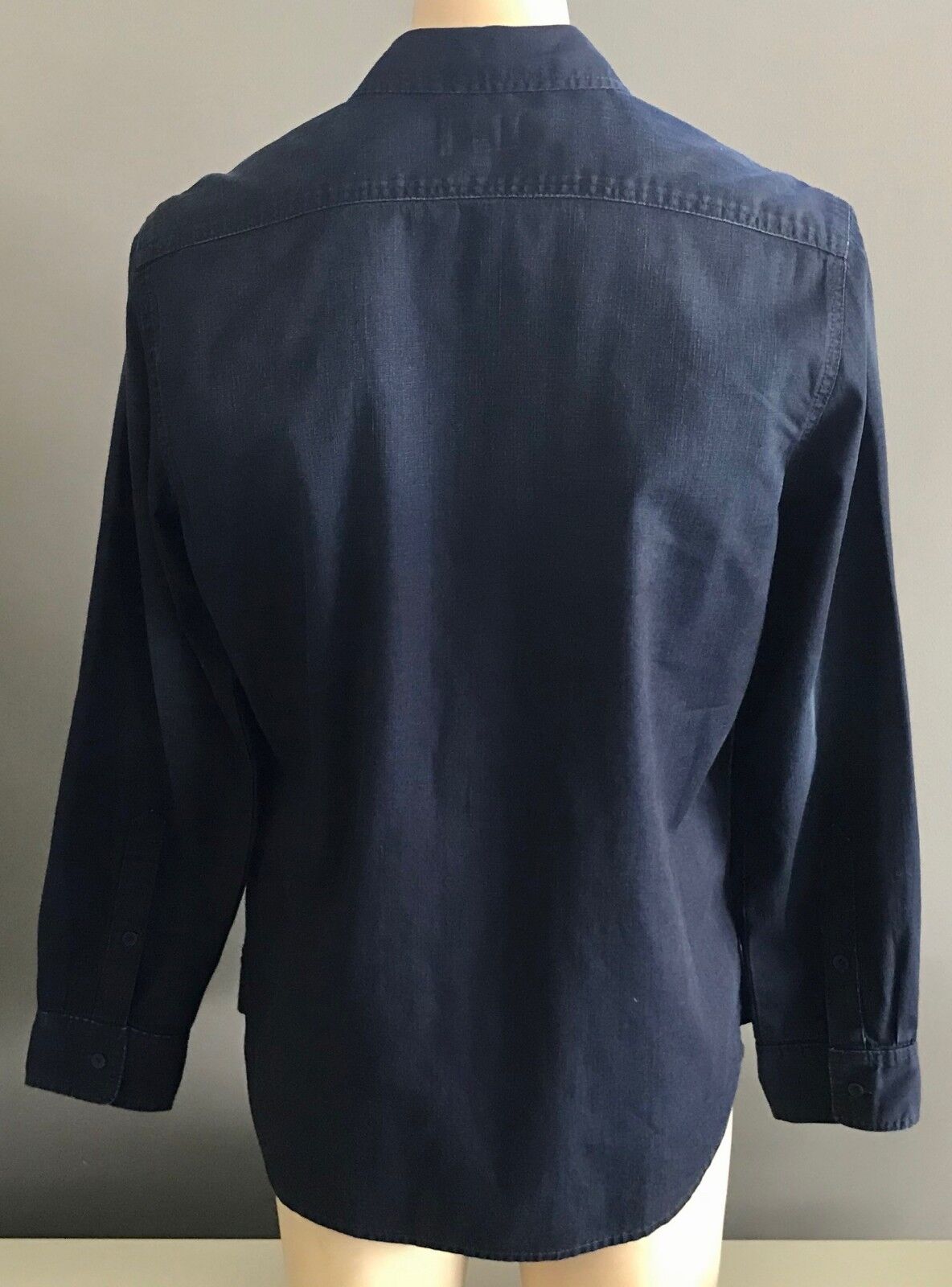 Mens JAG "Sequoia" Neptune Denim Shirt Premium Blue Long Sleeve Size L NEW