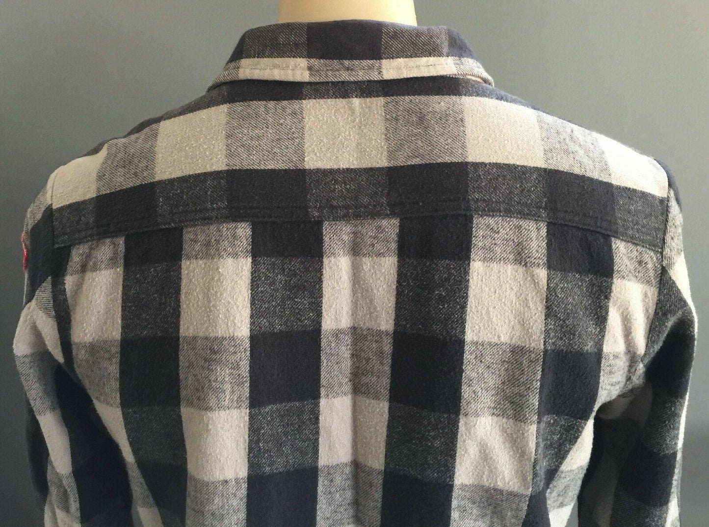 Mens DAVID & GOLIATH Flannel Shirt Long Sleeve Check Print Button Up Size M