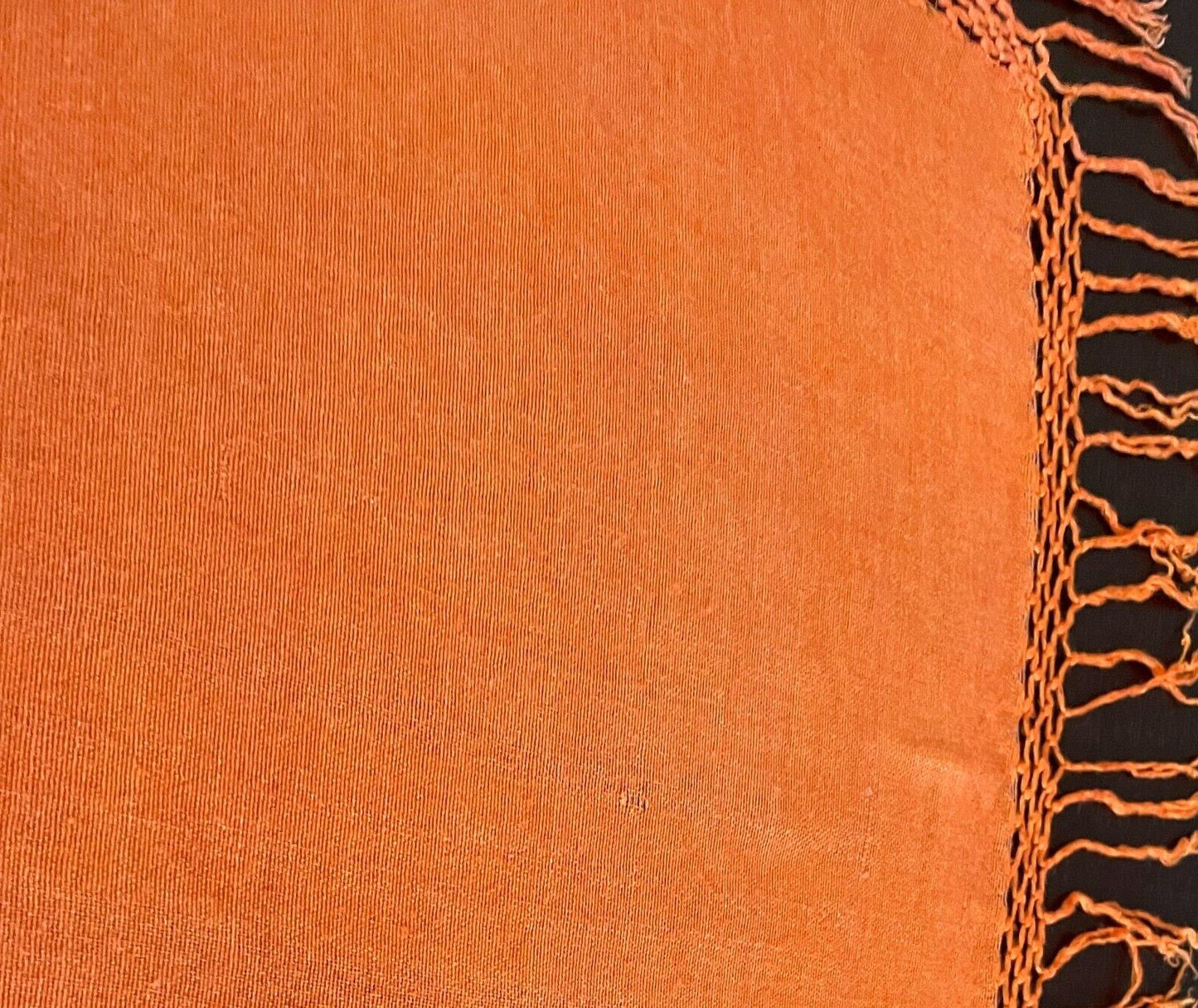83cm Square Neck SCARF Orange Wrap Shawl Fringed Table Cloth Hip Scarf