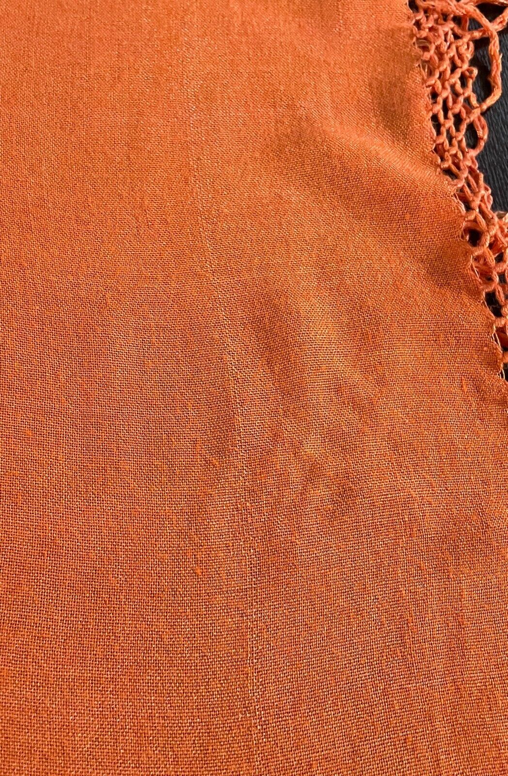 83cm Square Neck SCARF Orange Wrap Shawl Fringed Table Cloth Hip Scarf