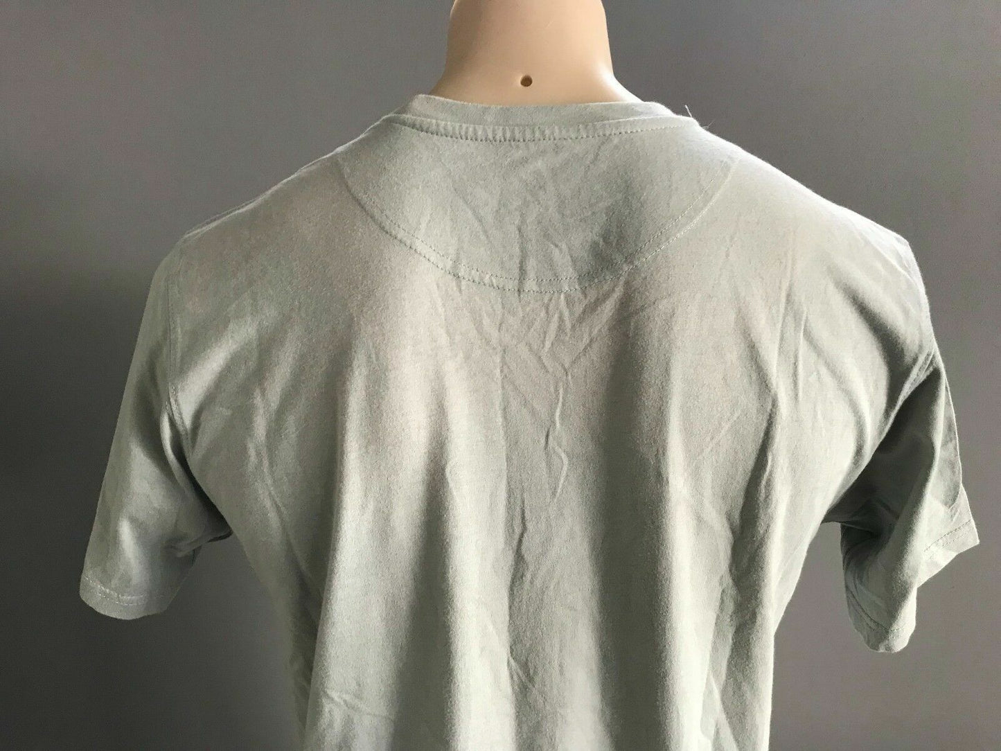Mens HOT CHILLI T Shirt "Ride The Tide" Short Sleeve Graphic Green Wash Size M