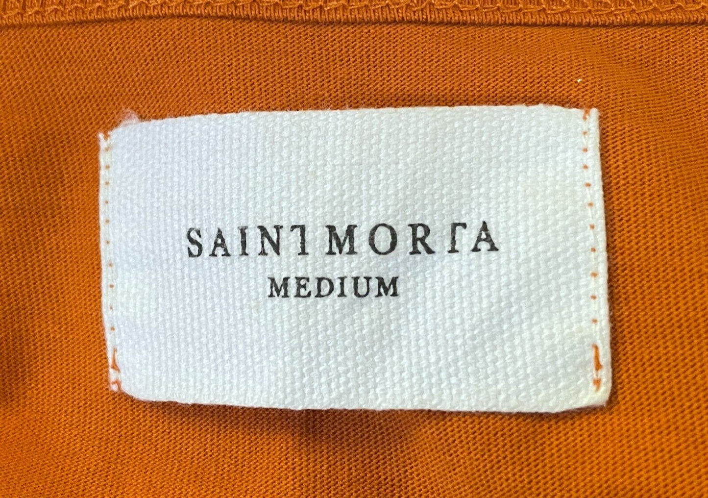 SAINT MORTA T-Shirt Pumpkin El Duplo 2.US Long Sleeve Top Size M Scooped Hem Tee